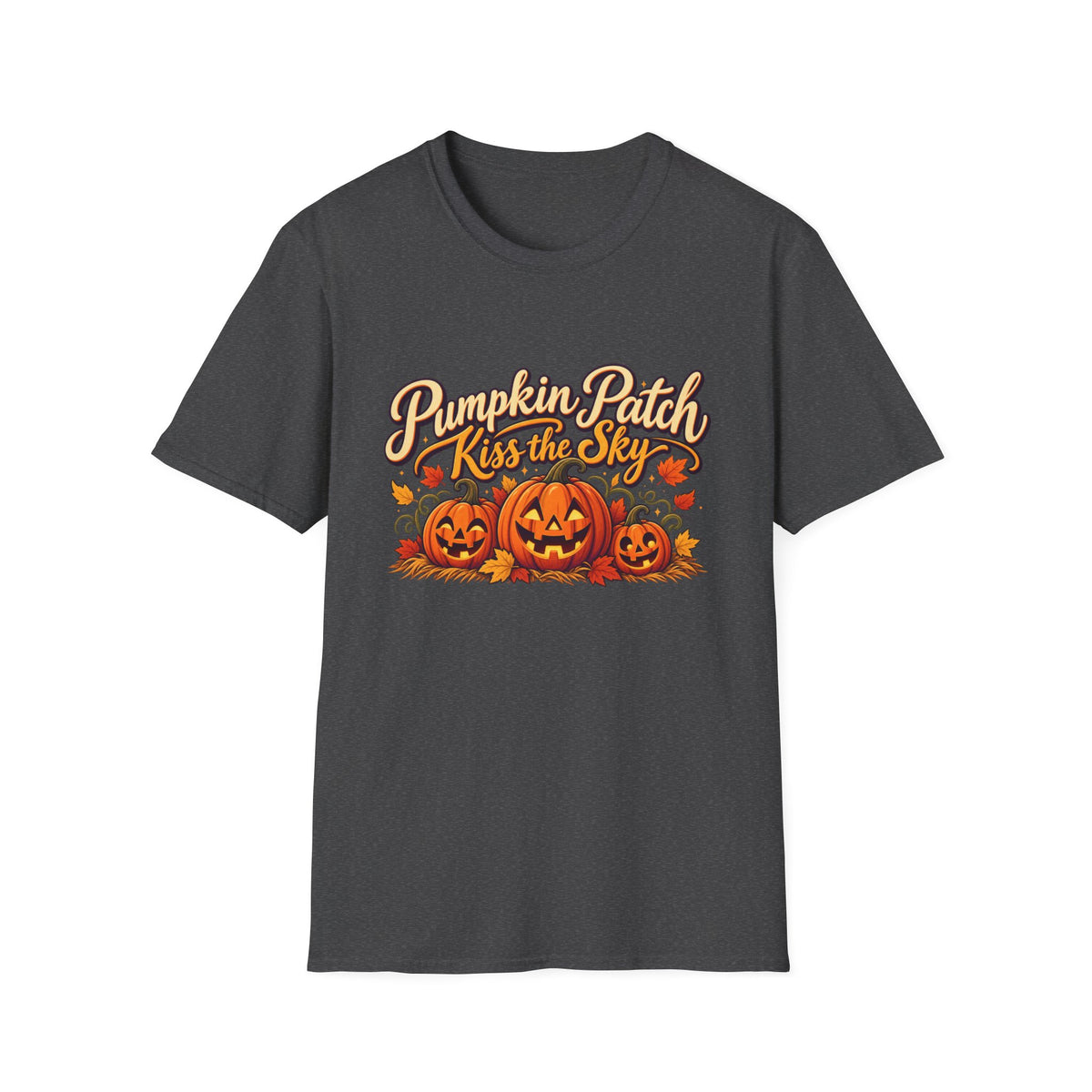 Pumpkin Patch Kiss the Sky Shirt | Cute Fall Jack-O'-Lantern Graphic Tee | Womens Halloween T-Shirt