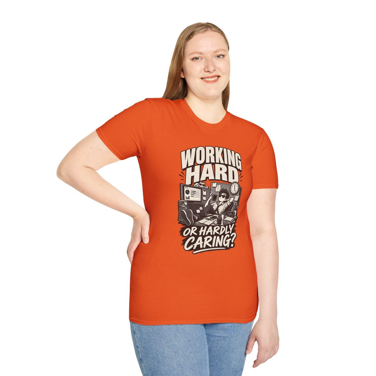 Funny Dark Humor Tshirt — Funny Office Tshirt Dark Humor Graphic Tee Unique Coworker Gift WORKING HARD Shirt