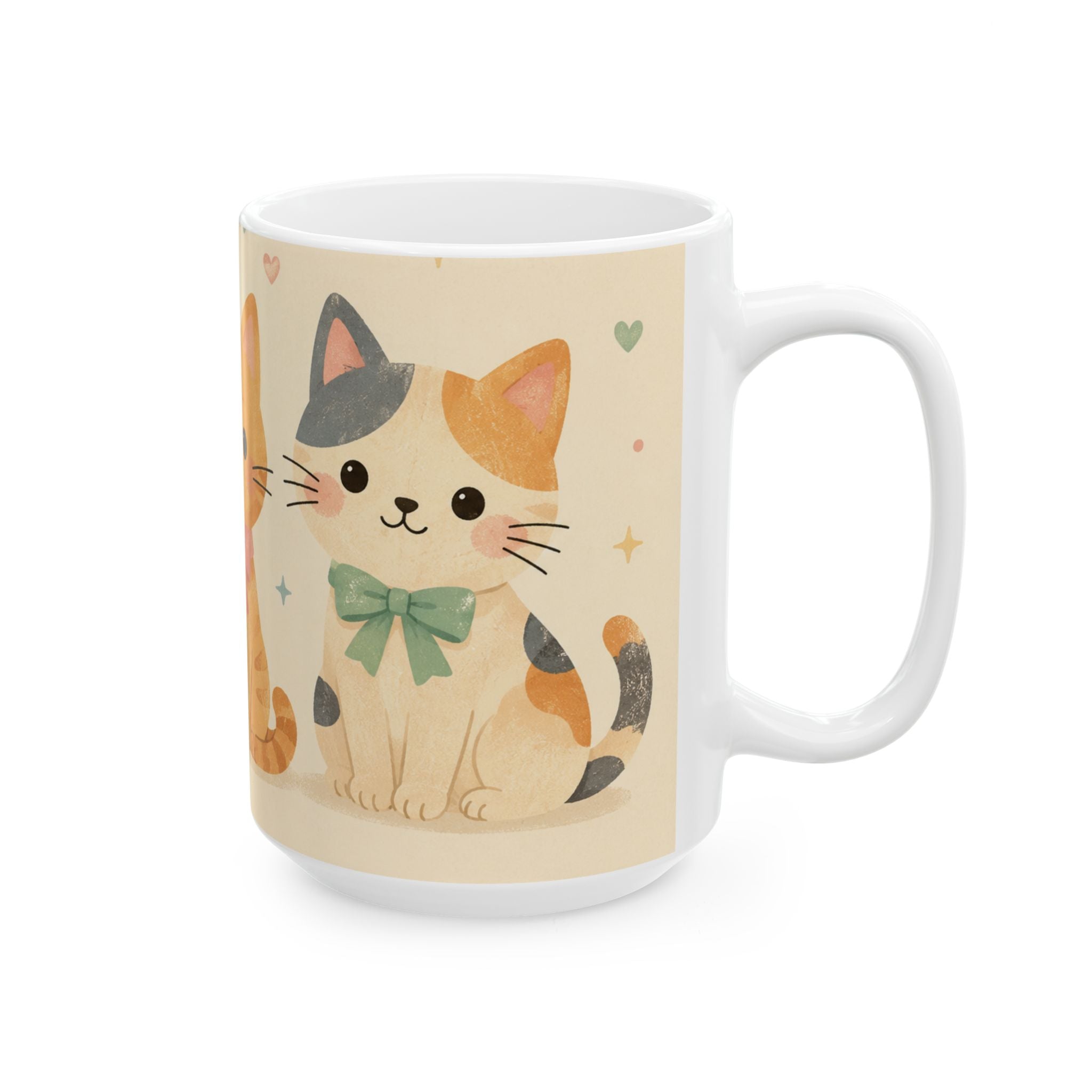 Cat Mom Coffee Mug Minimalist Line Art Cat Lover Gift Ceramic Cup Tea Cup 11oz 15oz Best Gift for Mothers Animal Lovers