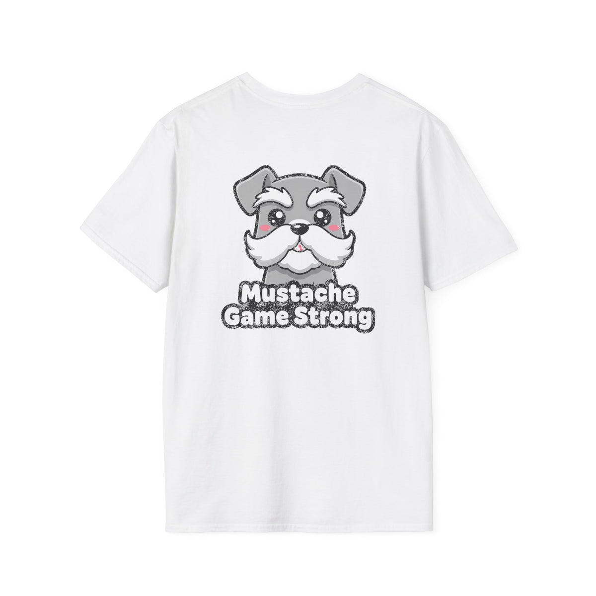 Cute Schnauzer Shirt Mustache Game Strong Funny Dog Lover Unisex Softstyle Tee Gift