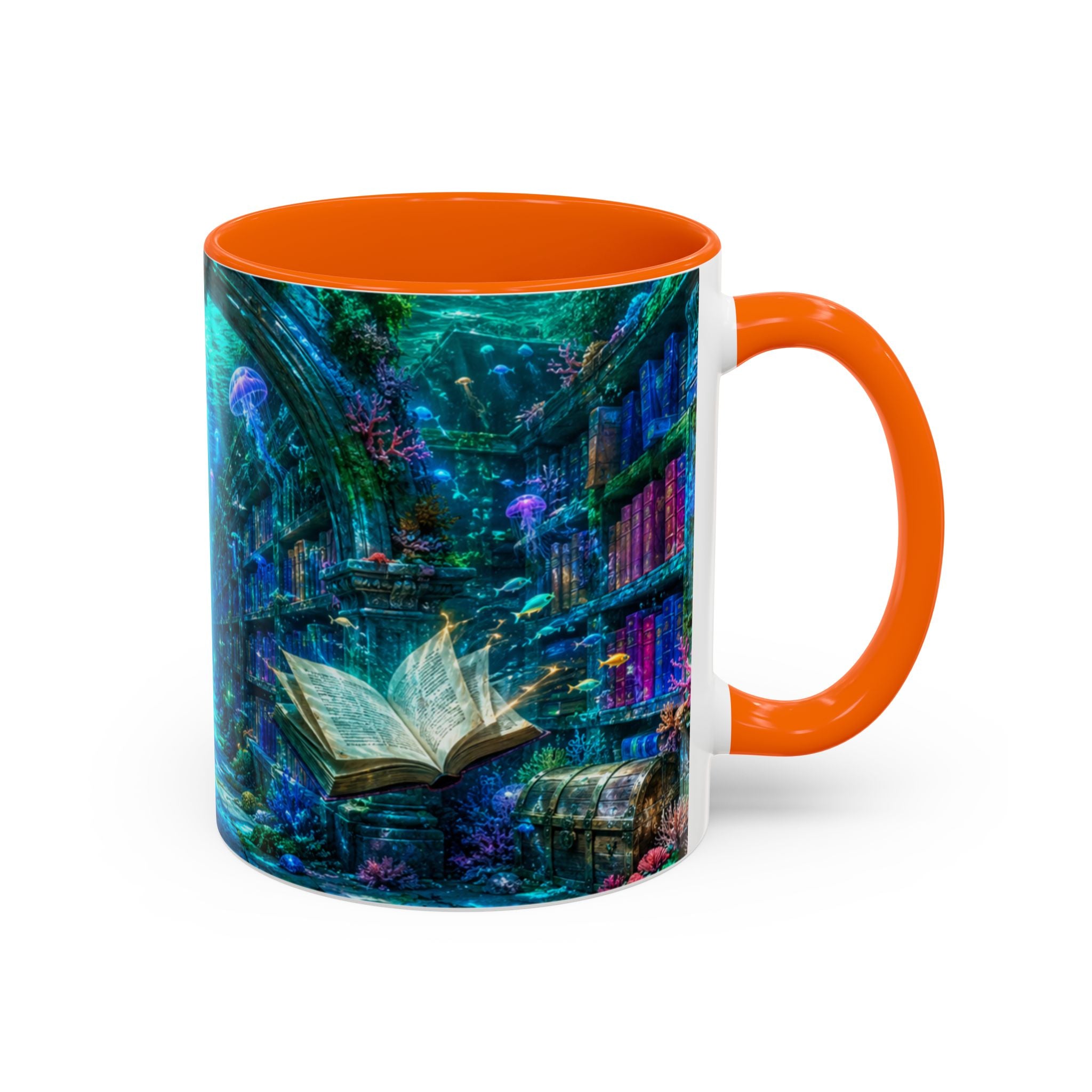 3D Library Bookshelf Mug Ceramic Book Lovers Coffee Mug Gifts Funny Accent Cup
