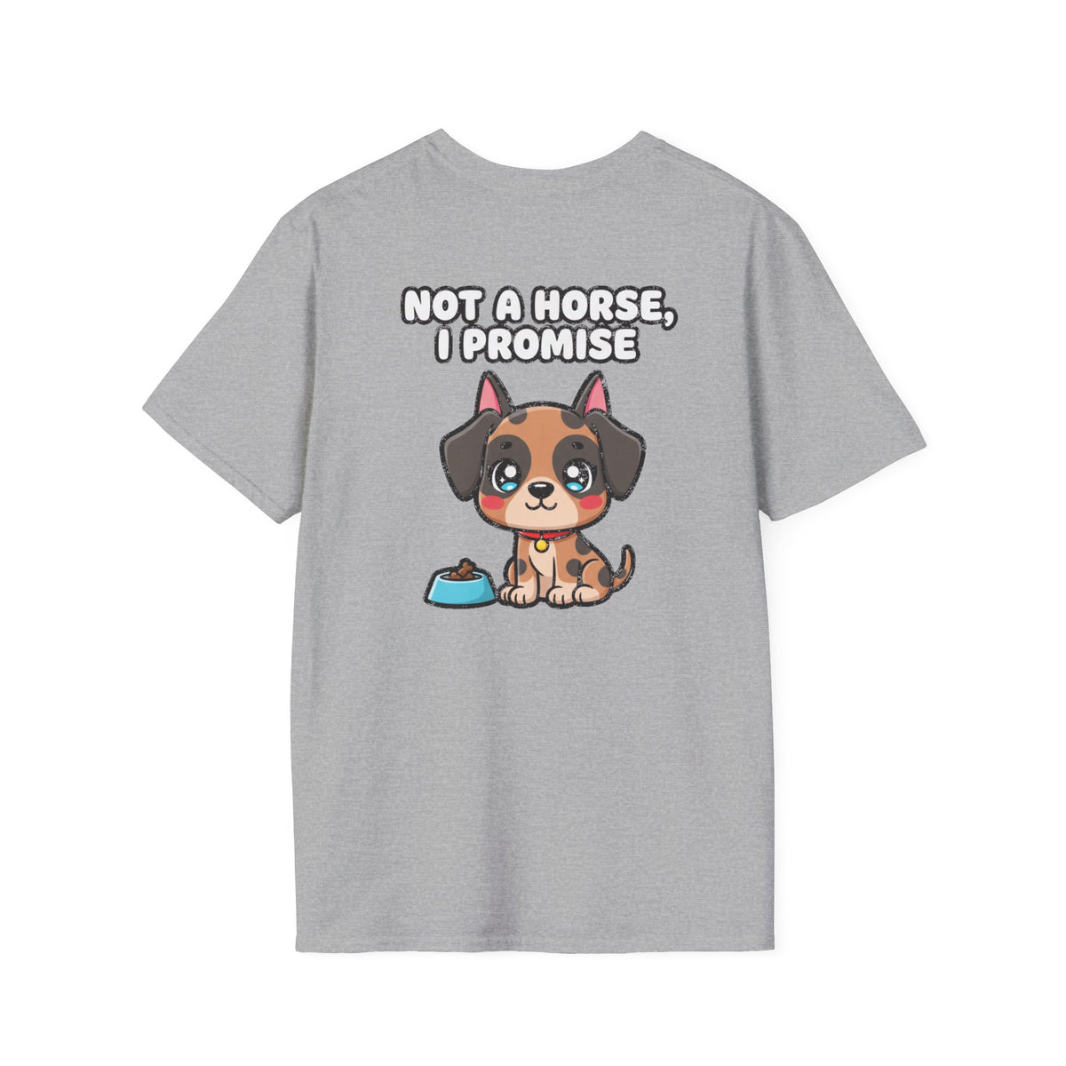 Cute Great Dane Shirt Not A Horse, I Promise Funny Dog Lover Unisex Softstyle Tee Gift