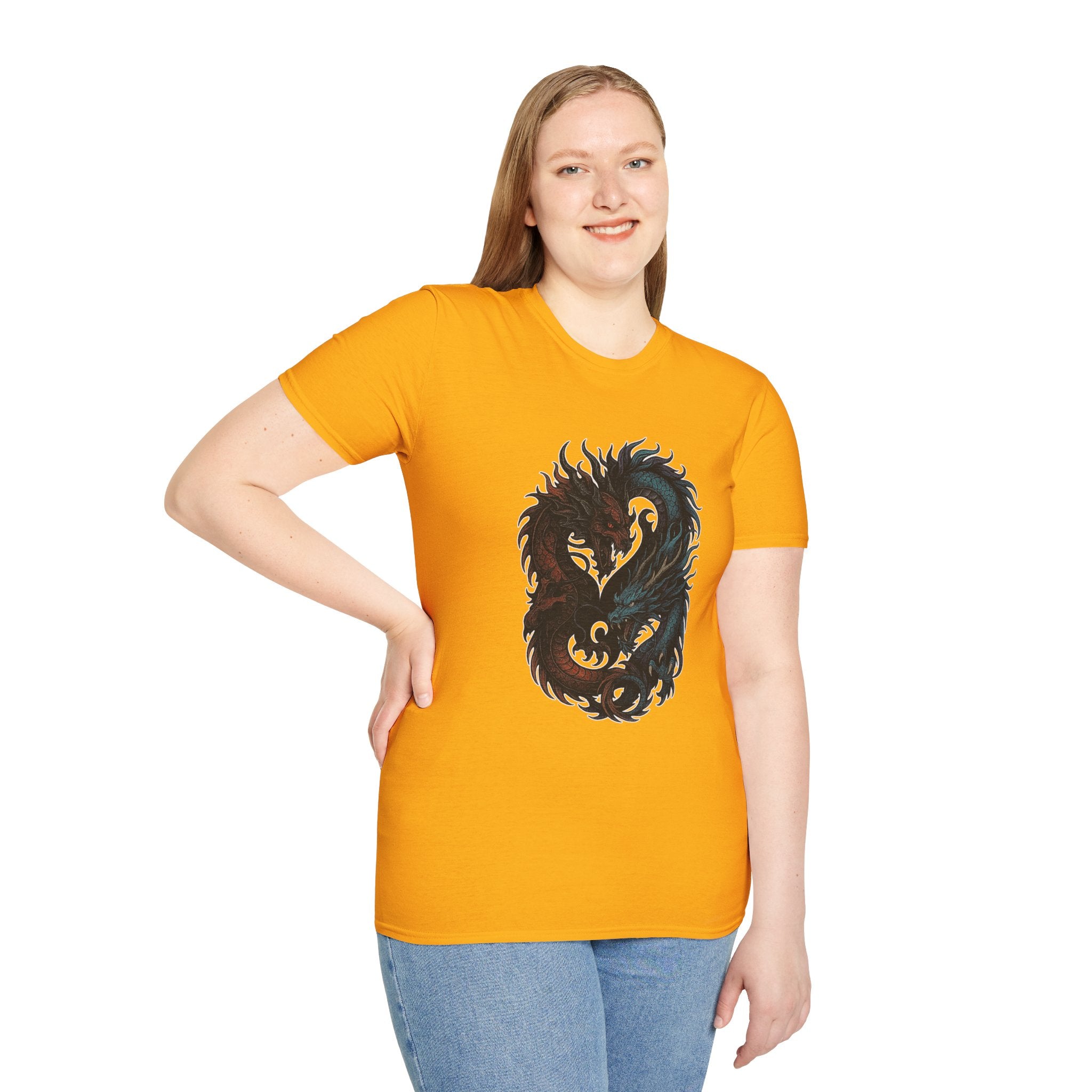 Dragon T-shirt Men Women Graphic Tee Clothing Apparel Chinese Dagon Symbol Gift