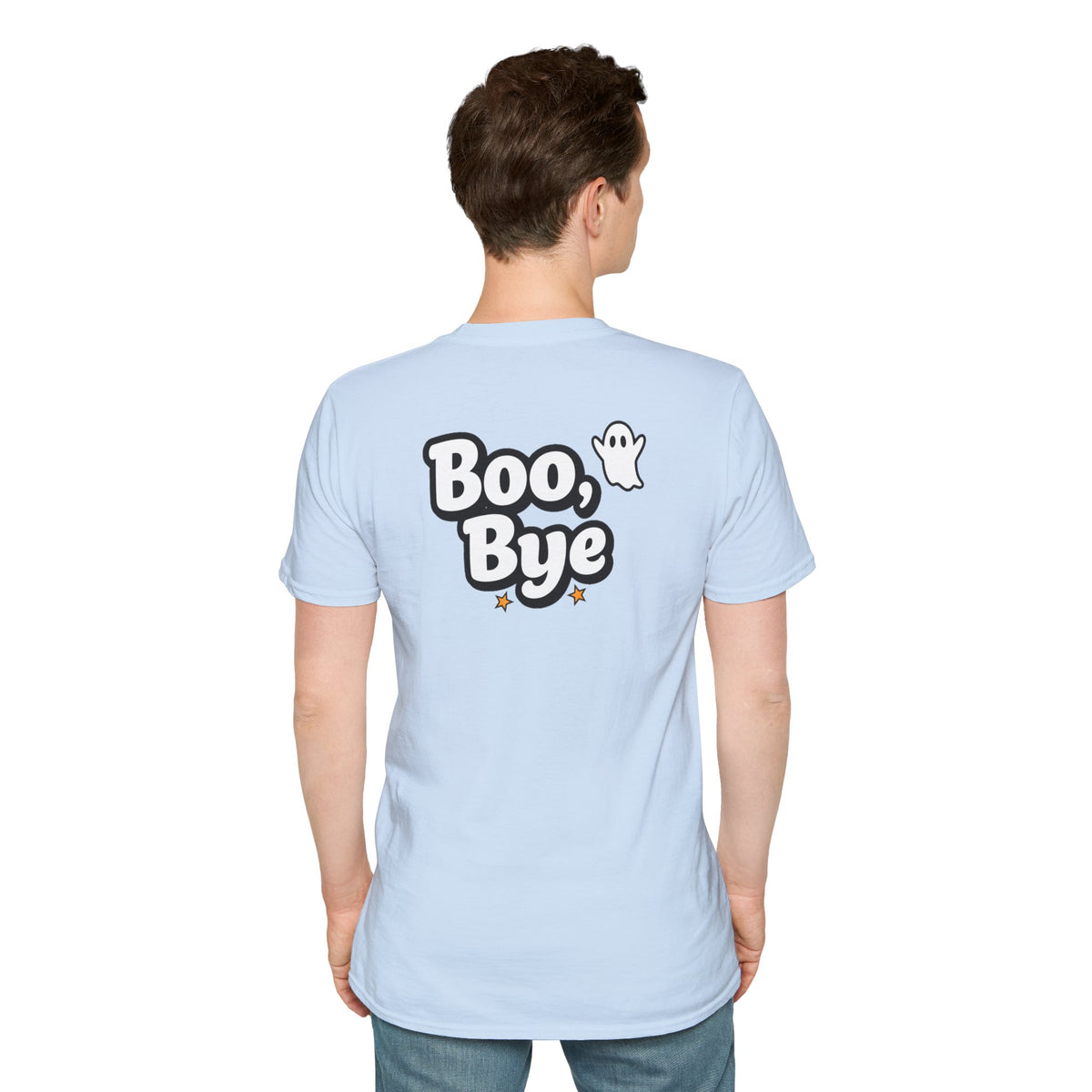 Dark Humor Halloween Shirt Boo Bye Funny Minimalist Ghost Sarcastic Unisex Softstyle Tee Adult Halloween Gift