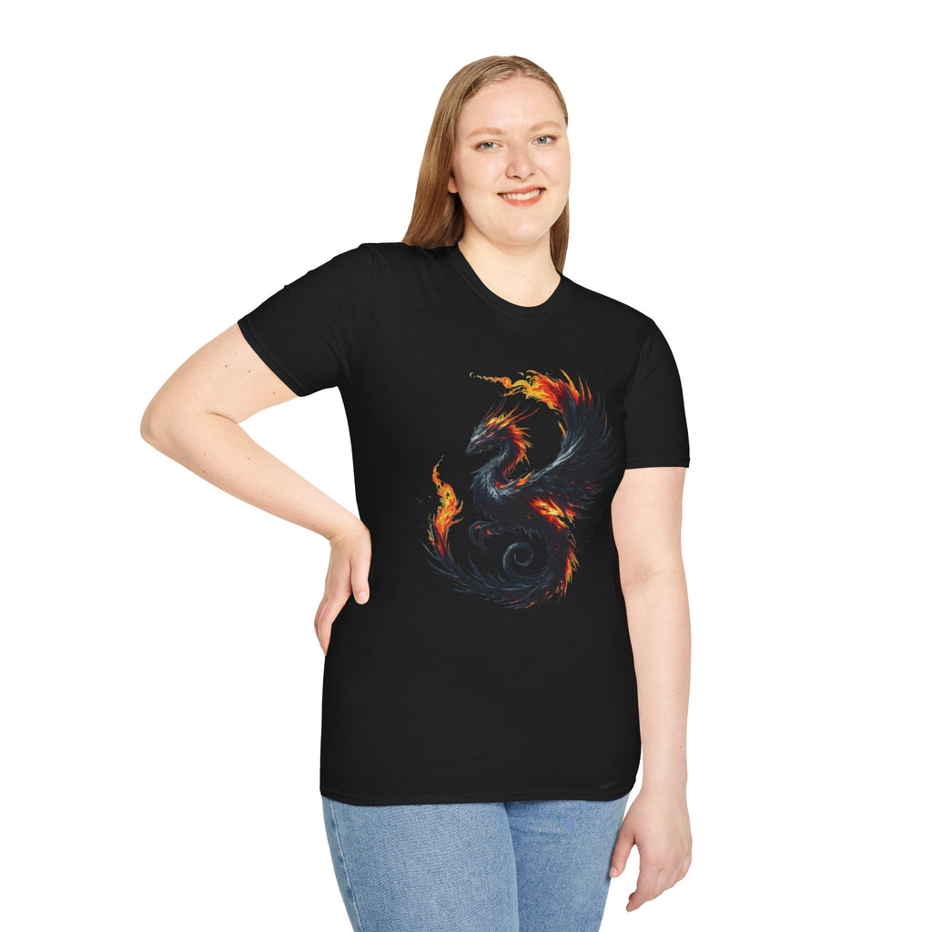 Dragon T-shirt Mens Graphic Tee Clothing Apparel Chinese Symbol Unisex Softstyle Unique Tshirt Best Gift