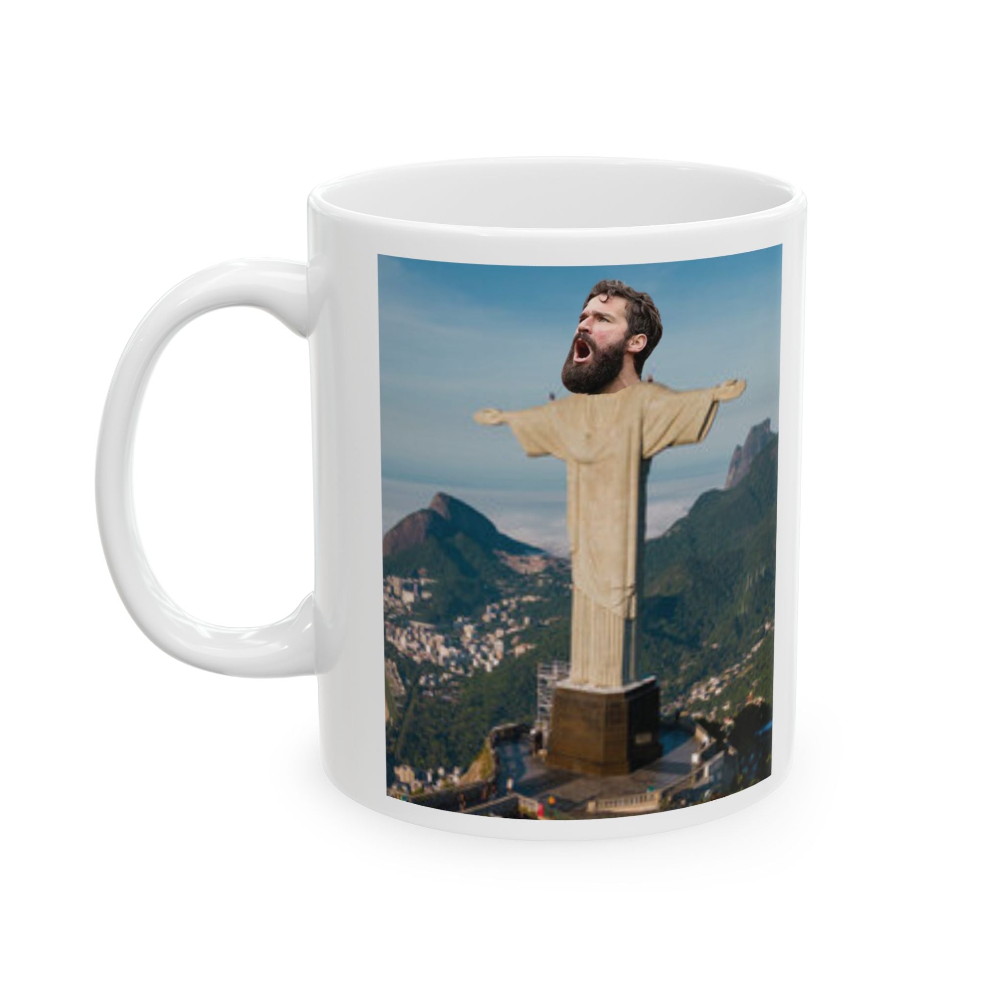 Funny Liverpool Mug Alisson Becker Mug Christ Redeemer Ceramic Mug Unique Gift