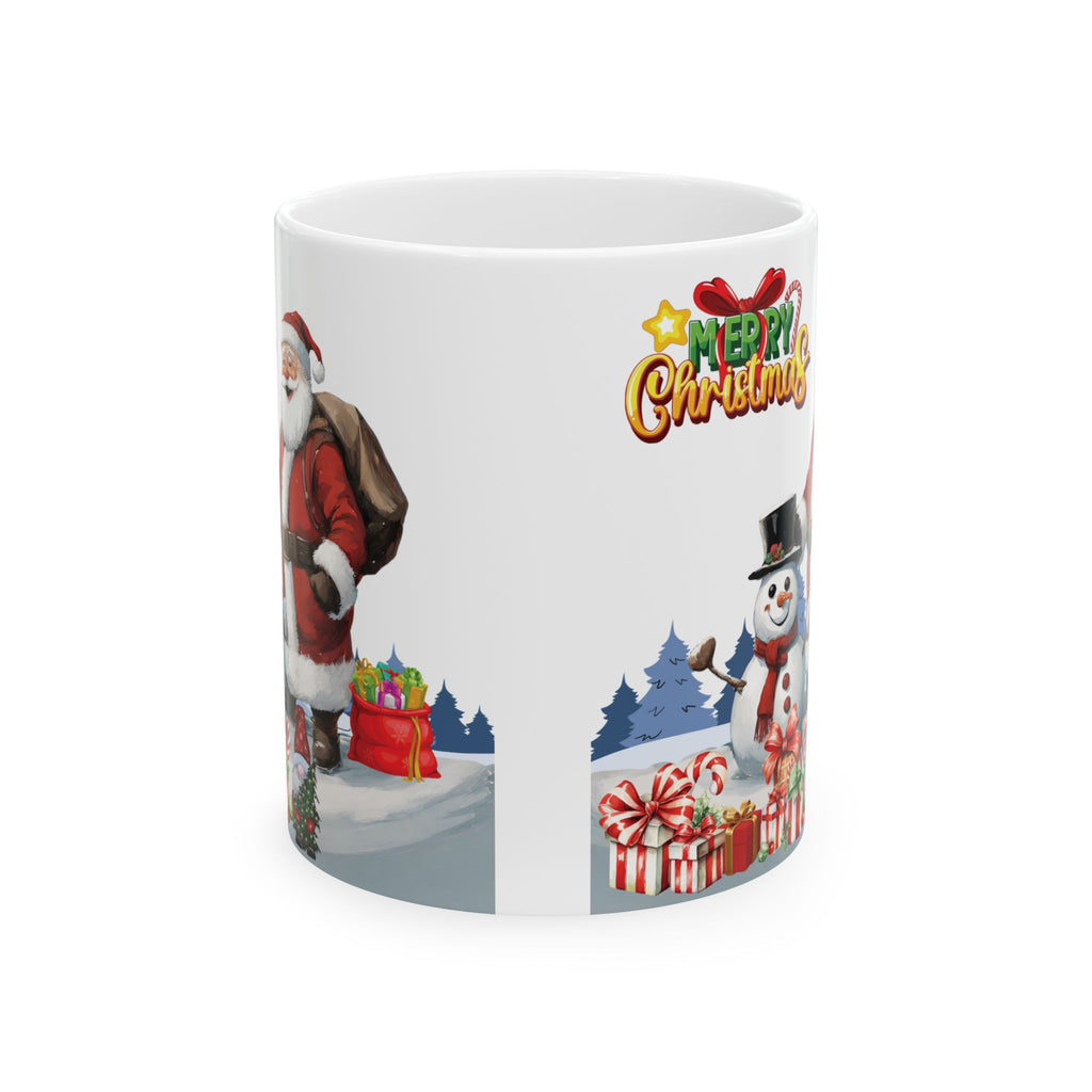 Christmas Mug Funny Santa Claus Mug Unique Cute Coffee Cup Snowman Gift Kid Gnom 11oz