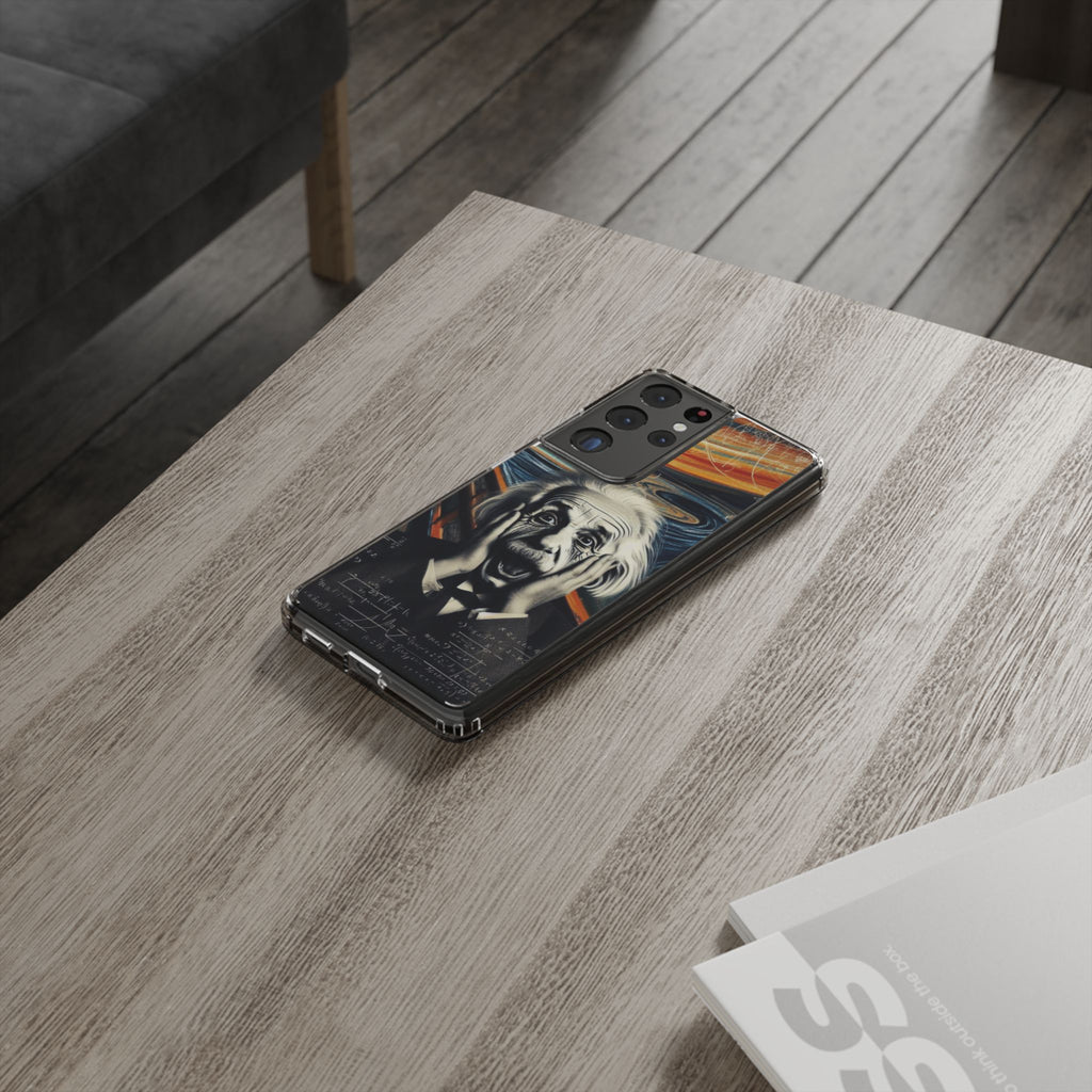 Funny Einstein Clear Phone Cases Edvard Munch Scream Unique iPhone Samsung Cases