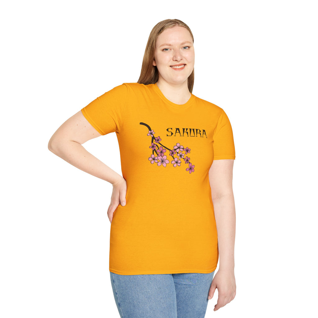 Sakura T-Shirt Japanese Art Shirt Unisex Softstyle Cherry Blossom Flower T-shirt