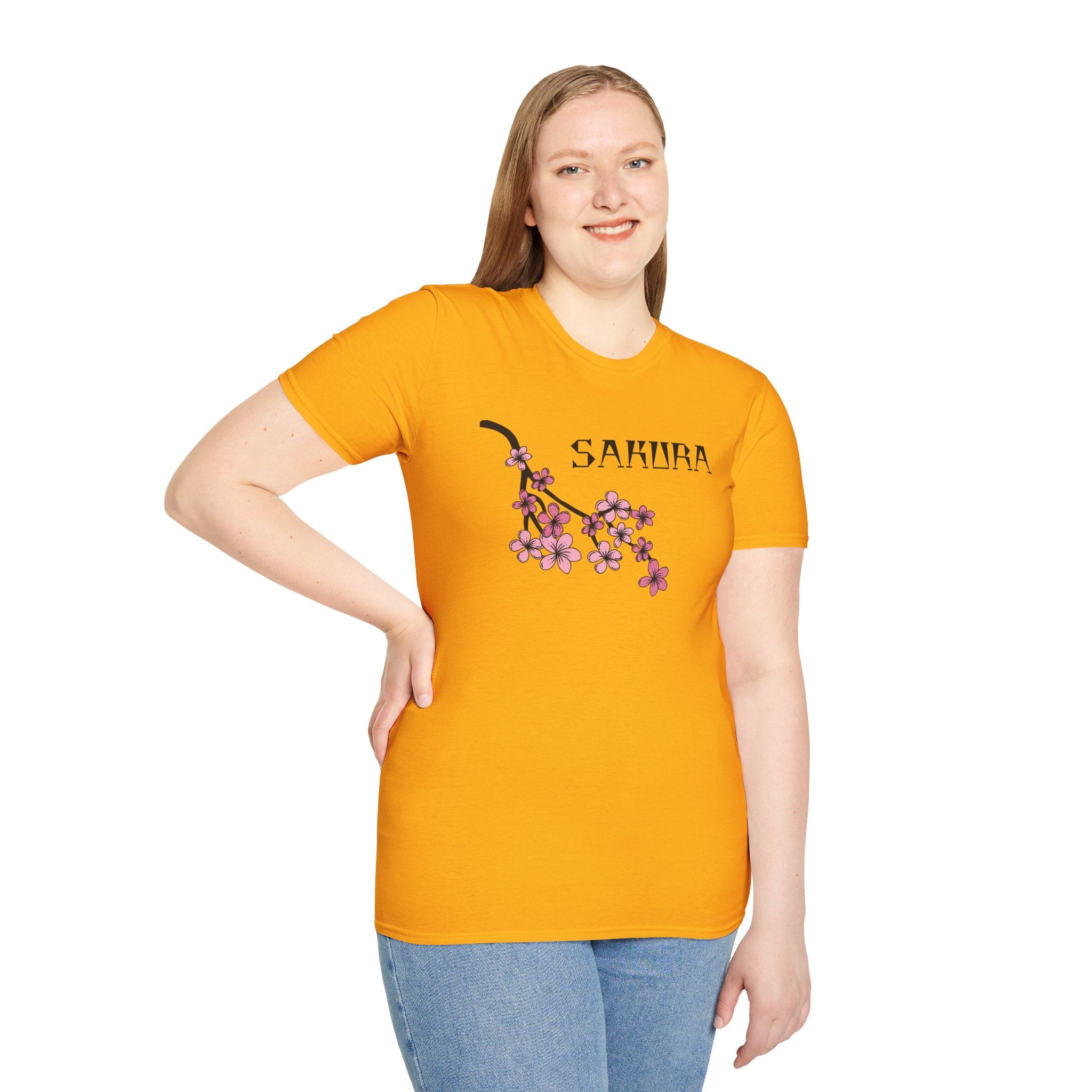 Sakura T-Shirt Japanese Art Shirt Unisex Softstyle Cherry Blossom Flower T-shirt