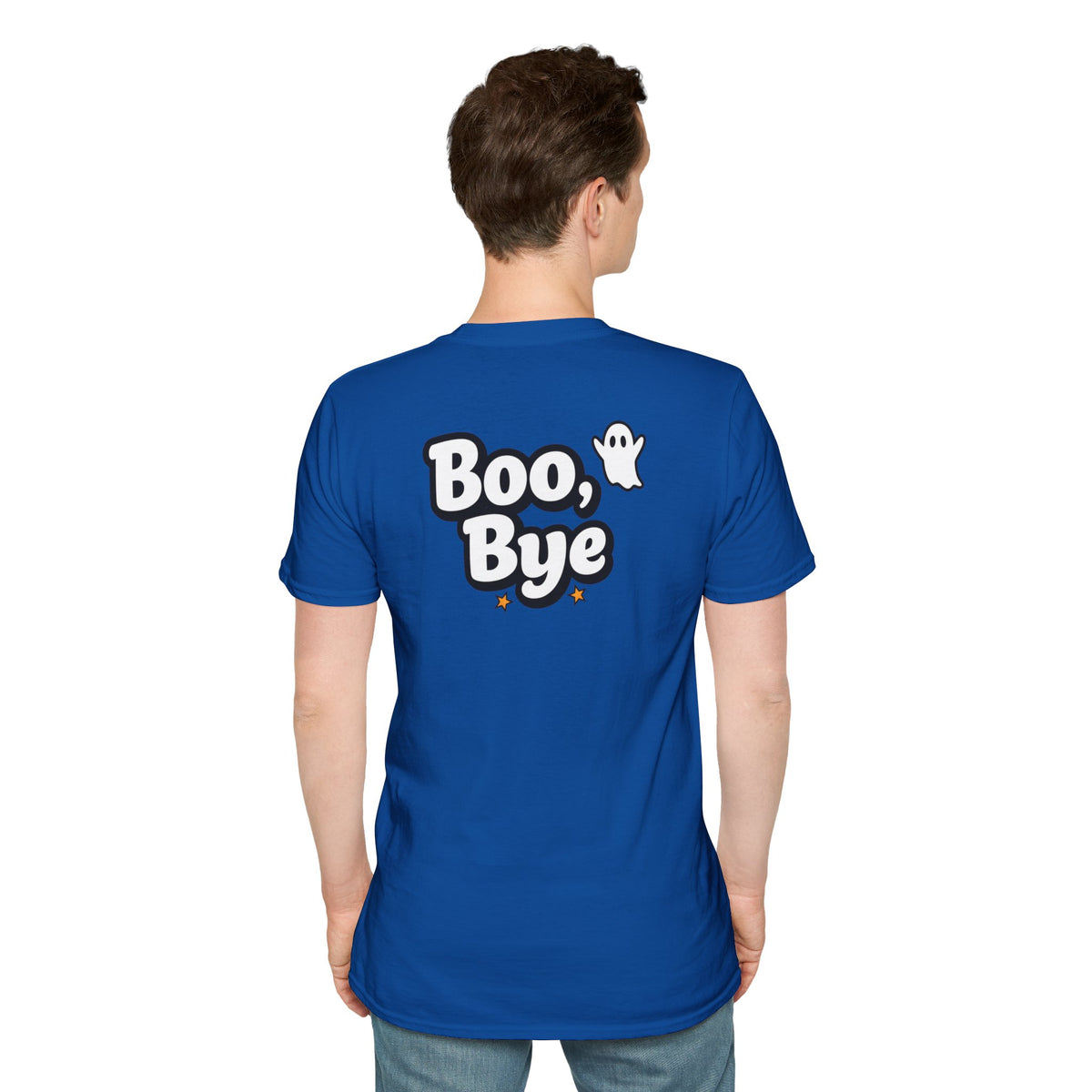 Dark Humor Halloween Shirt Boo Bye Funny Minimalist Ghost Sarcastic Unisex Softstyle Tee Adult Halloween Gift