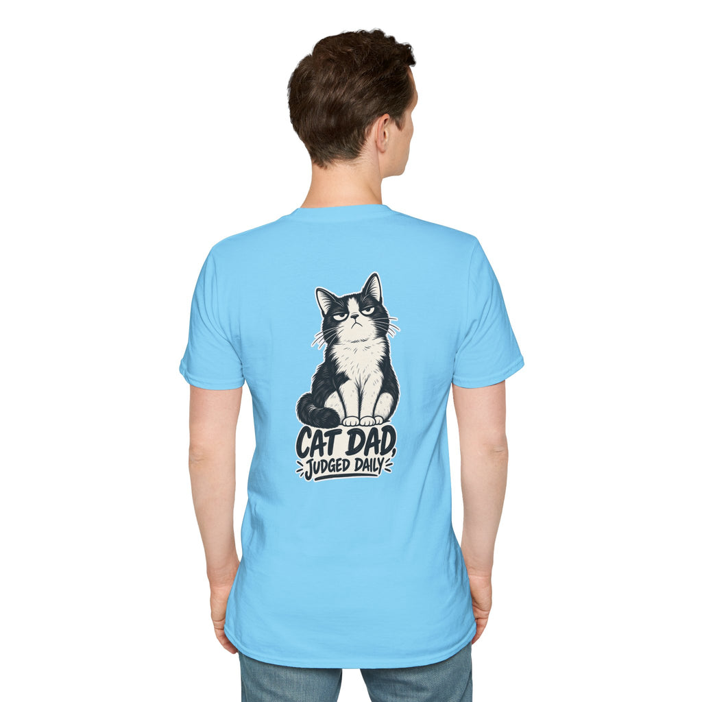 Cat Dad Shirt Judged Daily Funny Cat Lover Graphic Tee Dark Humor Tee Unique Gift Funny Tshirt