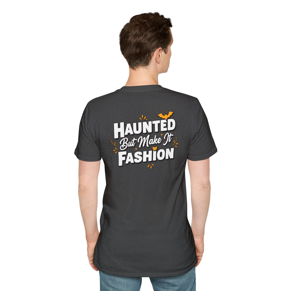 Dark Humor Halloween Shirt Haunted But Make It Fashion Funny Sarcastic Unisex Softstyle Tee Adult Halloween Gift