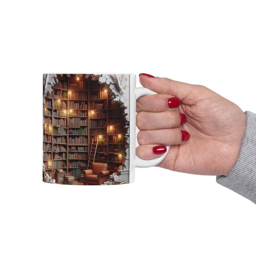 3D Bookshelf Mug-Library Book Shelf Mugs Book Love Ceramic Mug Cup Unique Gift 2026