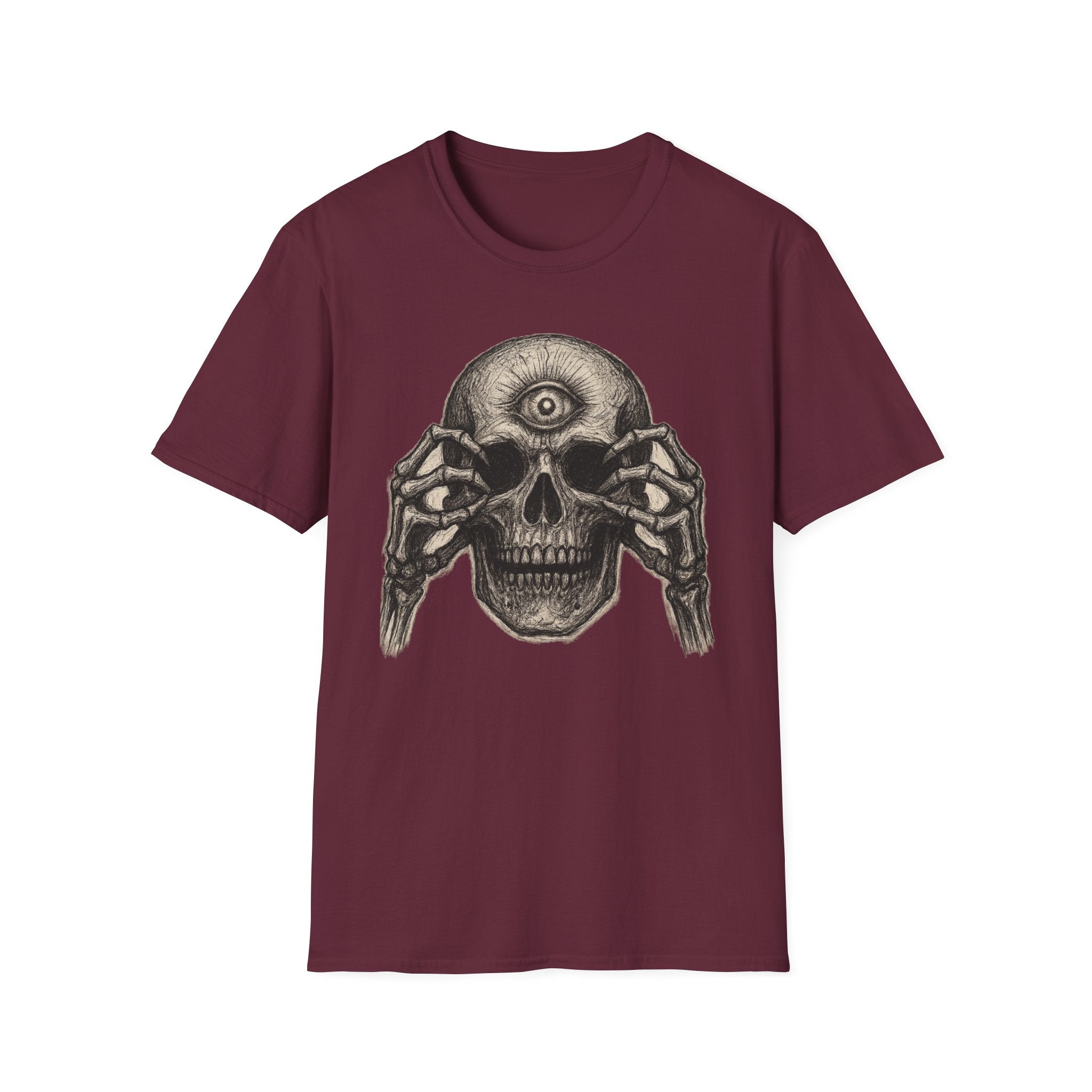 Mens Skull T-shirt Graphic Tees Skeleton Apparel Clothing Skulls Accessories Best Gift