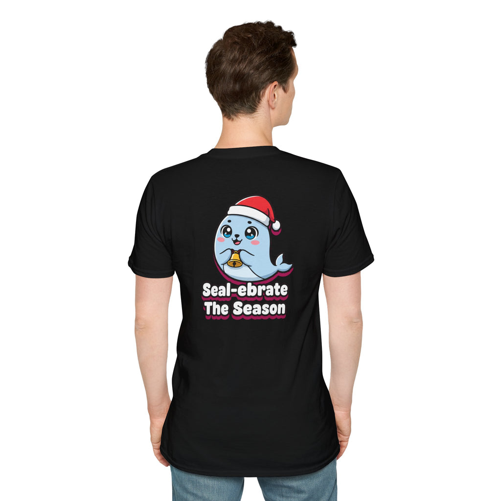 Cute Christmas Shirt Sealebrate The Season Funny Animal Unisex Softstyle Tee Christmas Gift