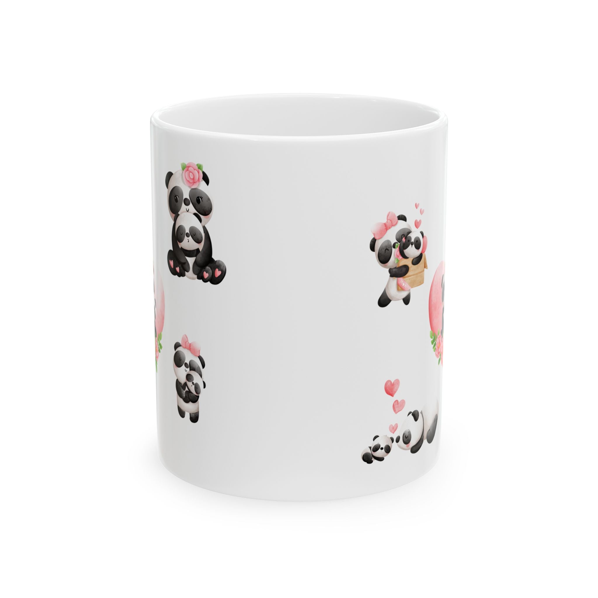 Cute Panda Mug Mom Love Tea Coffee Cup Ceramic Mug Gift Kids Women Lady Mother