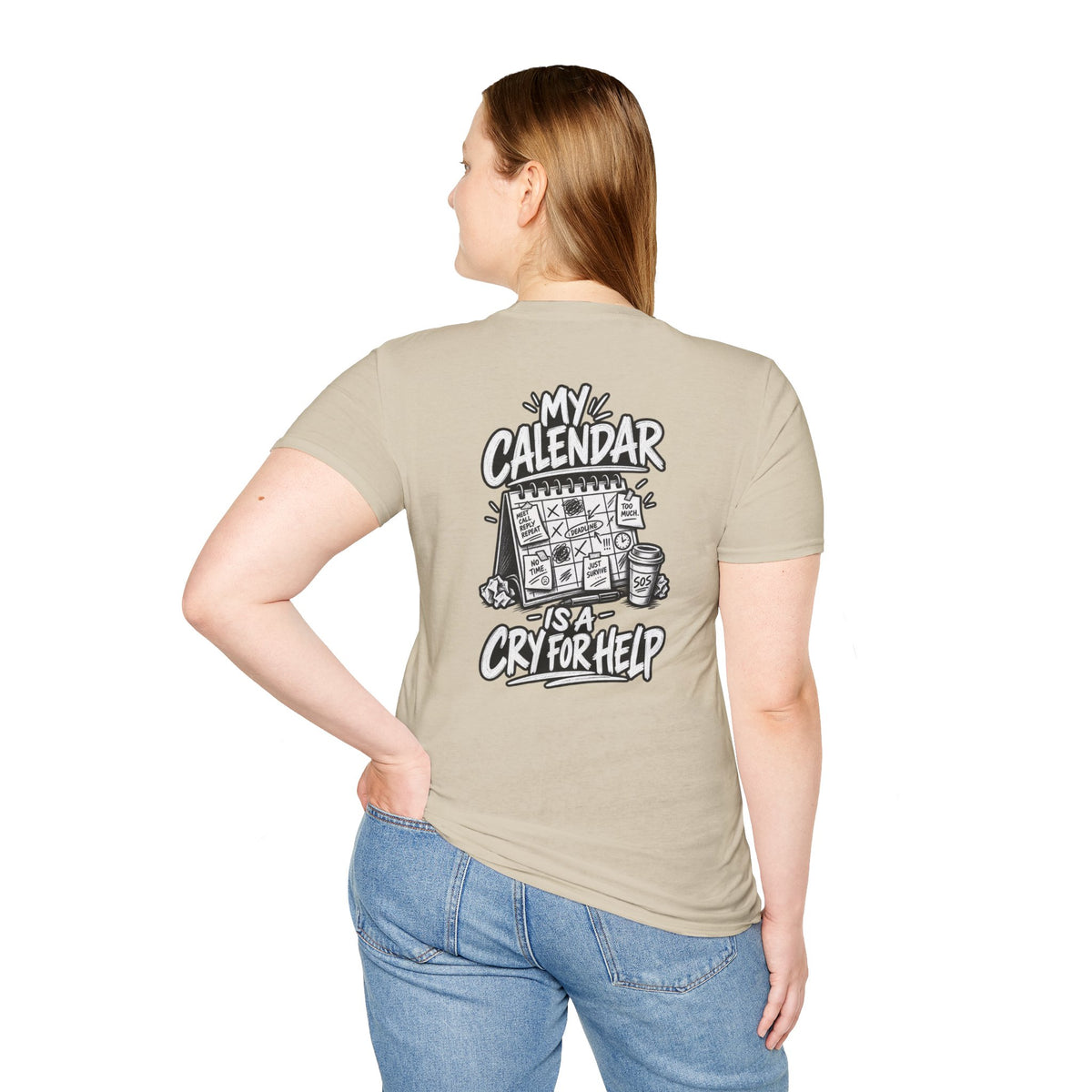 Funny Dark Humor Shirt My Calendar Is a Cry for Help Funny Office Tee Gift