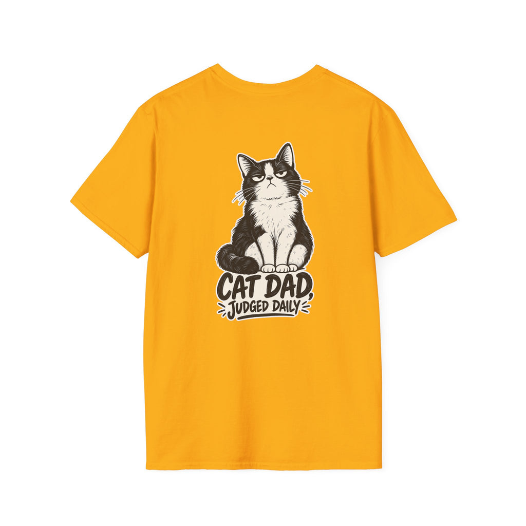 Cat Dad Shirt Judged Daily Funny Cat Lover Graphic Tee Dark Humor Tee Unique Gift Funny Tshirt