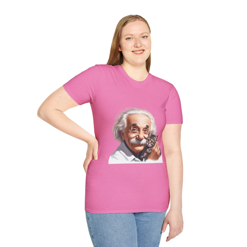 Funny Albert Einstein T-Shirt Unisex Softstyle T-Shirt Cotton Unique Gift German