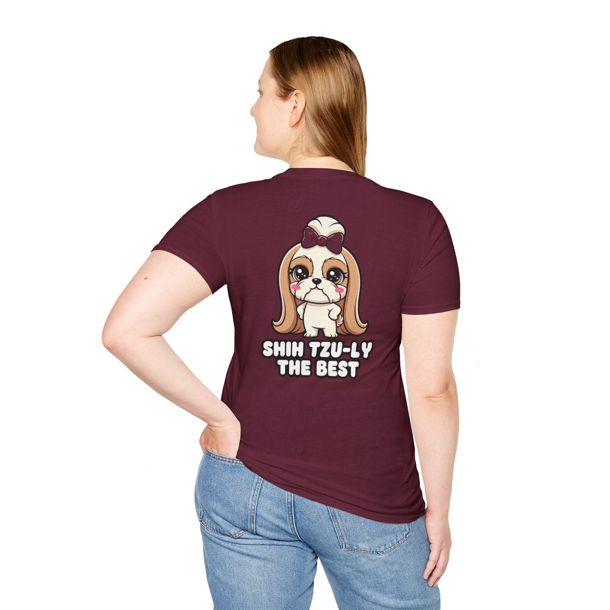 Cute Shih Tzu Shirt Shih Tzu-ly The Best Funny Dog Lover Unisex Softstyle Tee Gift