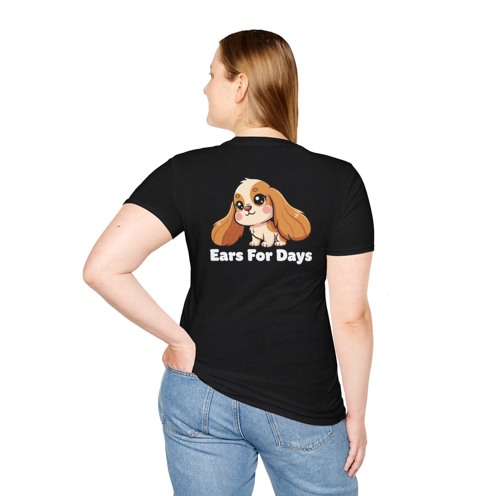 Cute Cocker Spaniel Shirt Ears For Days Funny Dog Lover Unisex Softstyle Tee Gift