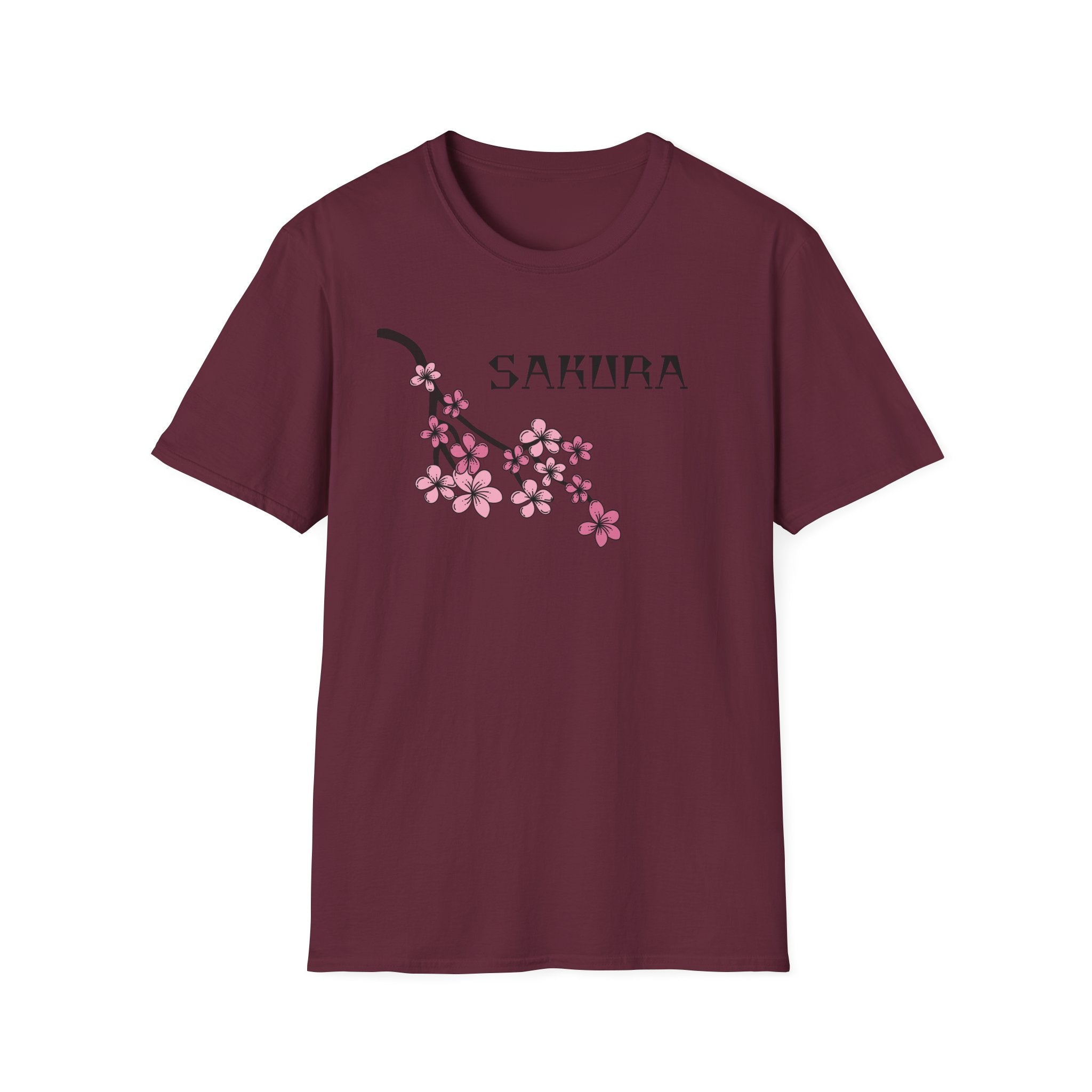 Sakura T-Shirt Japanese Art Shirt Unisex Softstyle Cherry Blossom Flower T-shirt