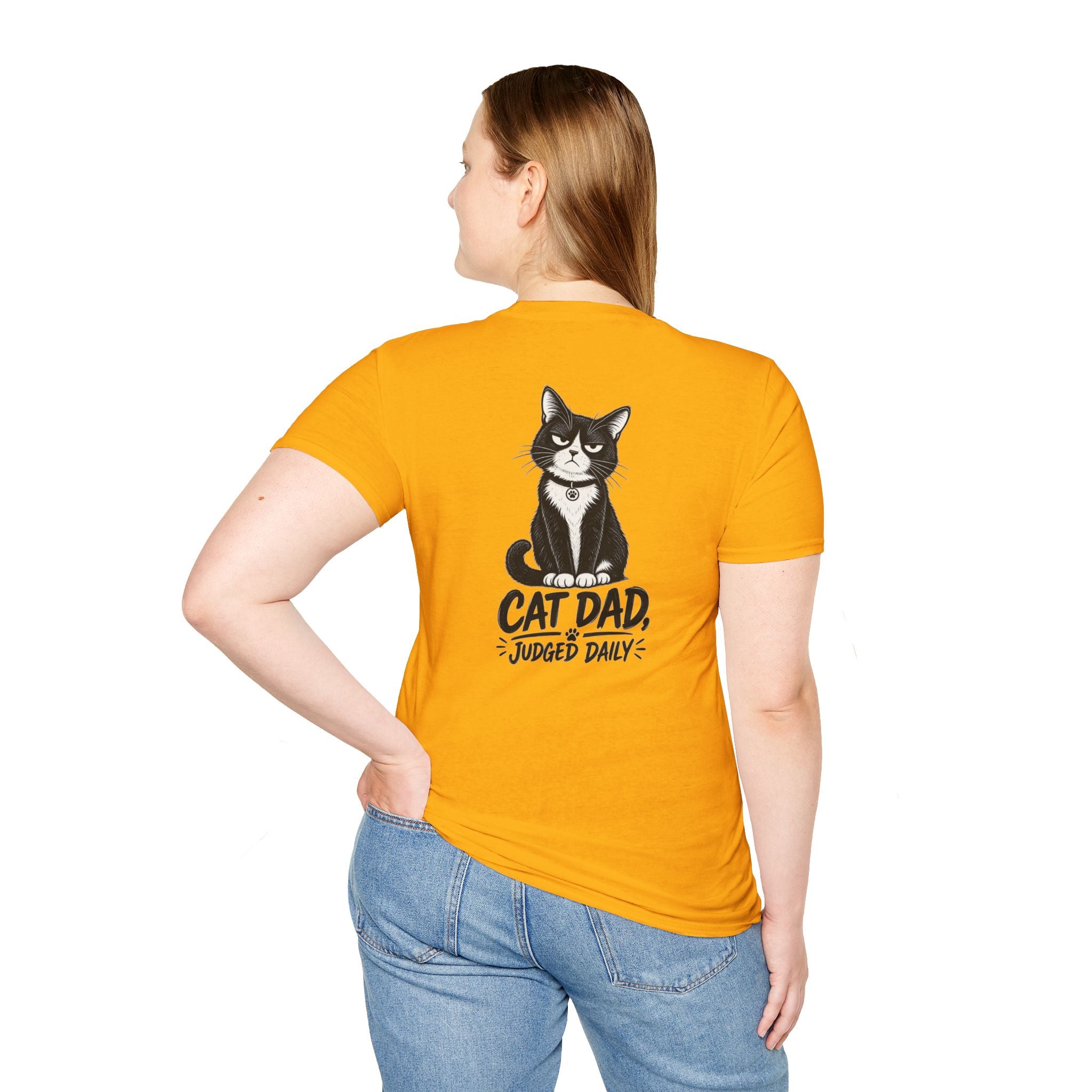 Cat Dad Shirt Judged Daily Funny Cat Lover Graphic Tee Dark Humor Tee Unique Gift Funny Tshirt
