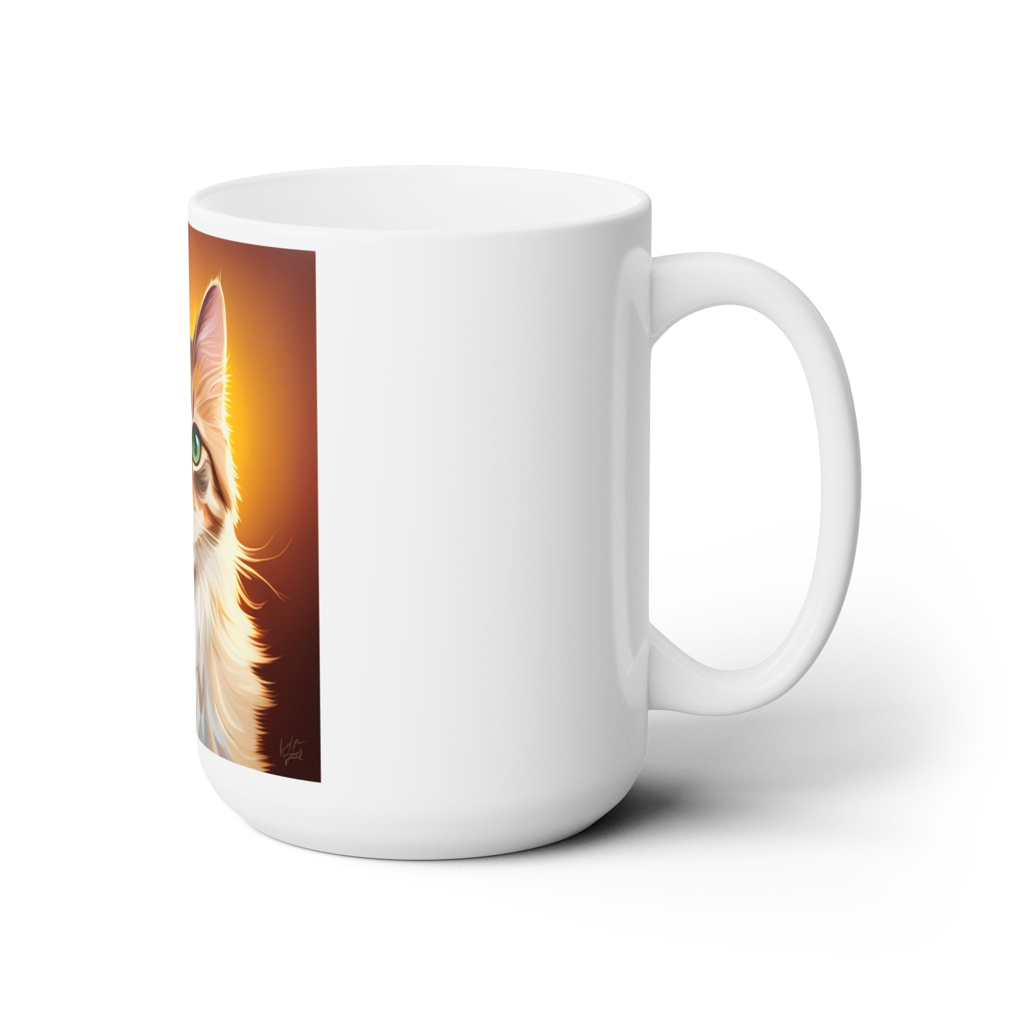 Cat Funny Pet Best White Ceramic Coffee Tea Mug Gift Animal Lover Friend 15oz