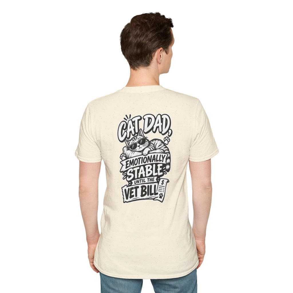 Cat Dad Shirt Pet Lover Tshirt Funny Cat Lover Graphic Tee Dark Humor Tee Unique Gift Funny Tshirt