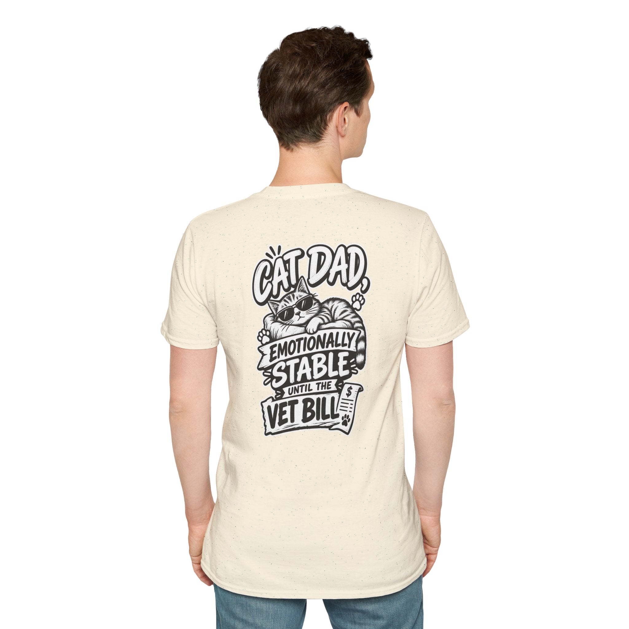 Cat Dad Shirt Pet Lover Tshirt Funny Cat Lover Graphic Tee Dark Humor Tee Unique Gift Funny Tshirt