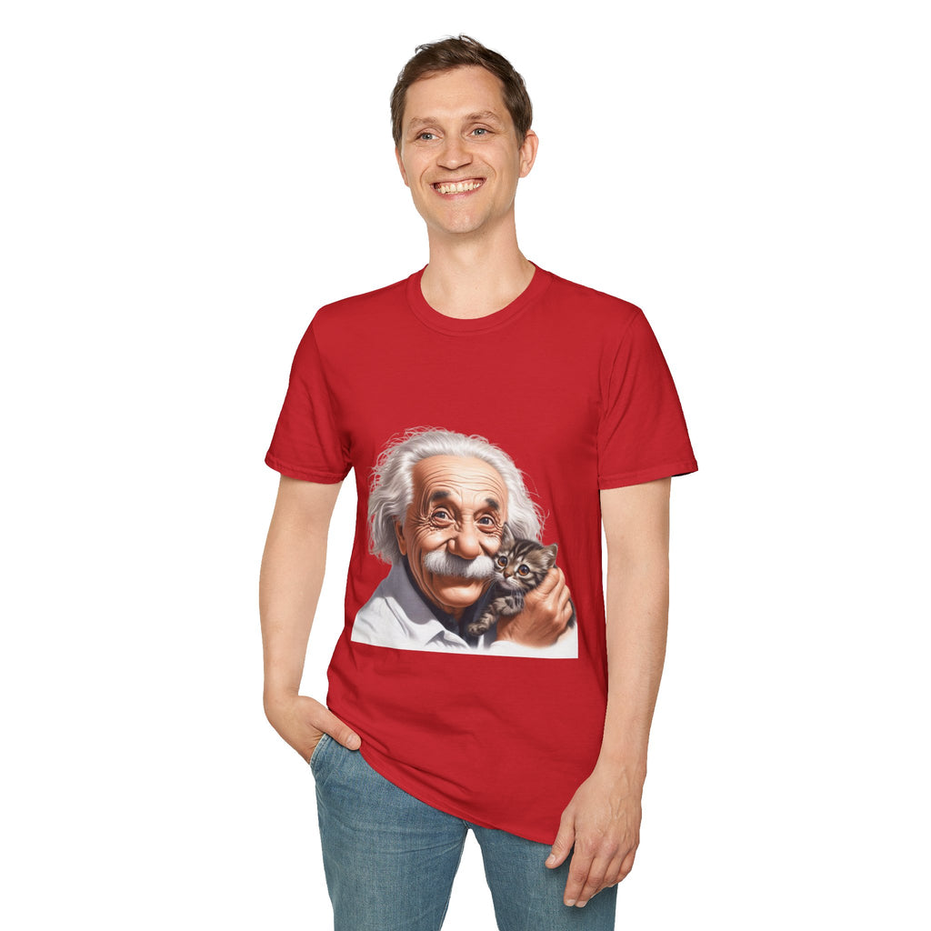 Funny Albert Einstein T-Shirt Unisex Softstyle T-Shirt Cotton Unique Gift German