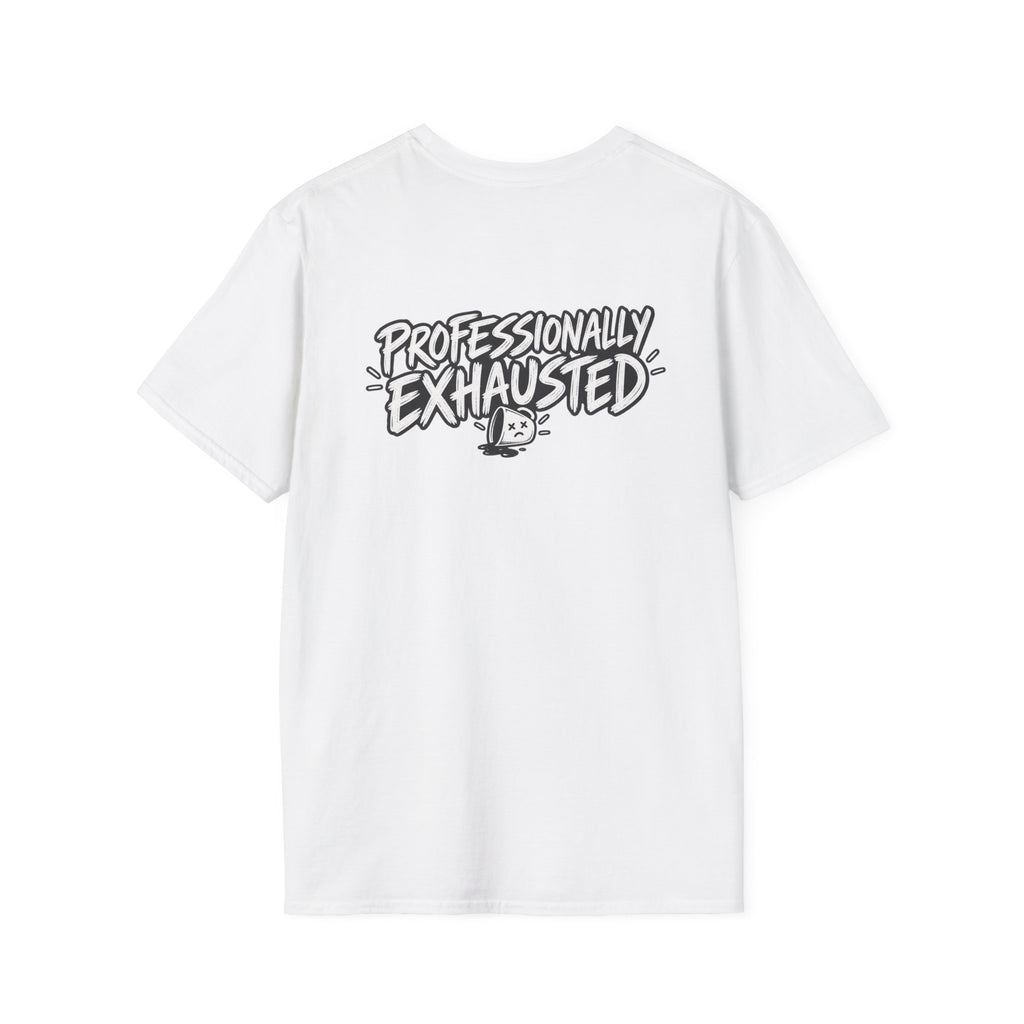 Funny Dark Humor Shirt Professionally Exhausted Funny Office Tee Unique Gift