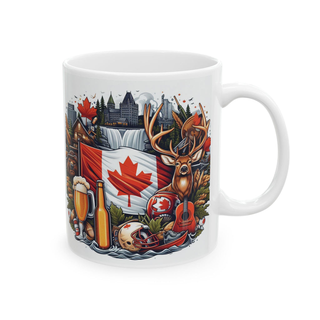 Canada Mug Canadian Flag Attributes Ceramic Tea Coffee Cup Unique Gift Tourist