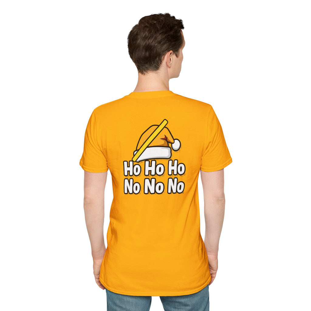 Dark Humor Christmas Shirt Ho Ho Ho No No No Funny Sarcastic Unisex Softstyle Tee Adult Christmas Gift
