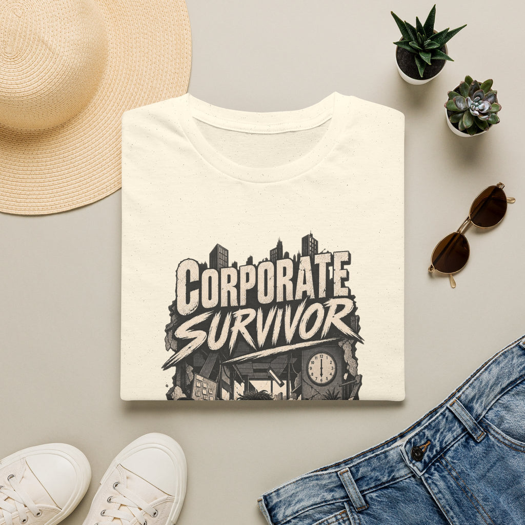Funny Dark Humor Tshirt — Funny Office Tshirt Dark Humor Graphic Tee Unique Coworker Gift CORPORATE SURVIVOR Shirt