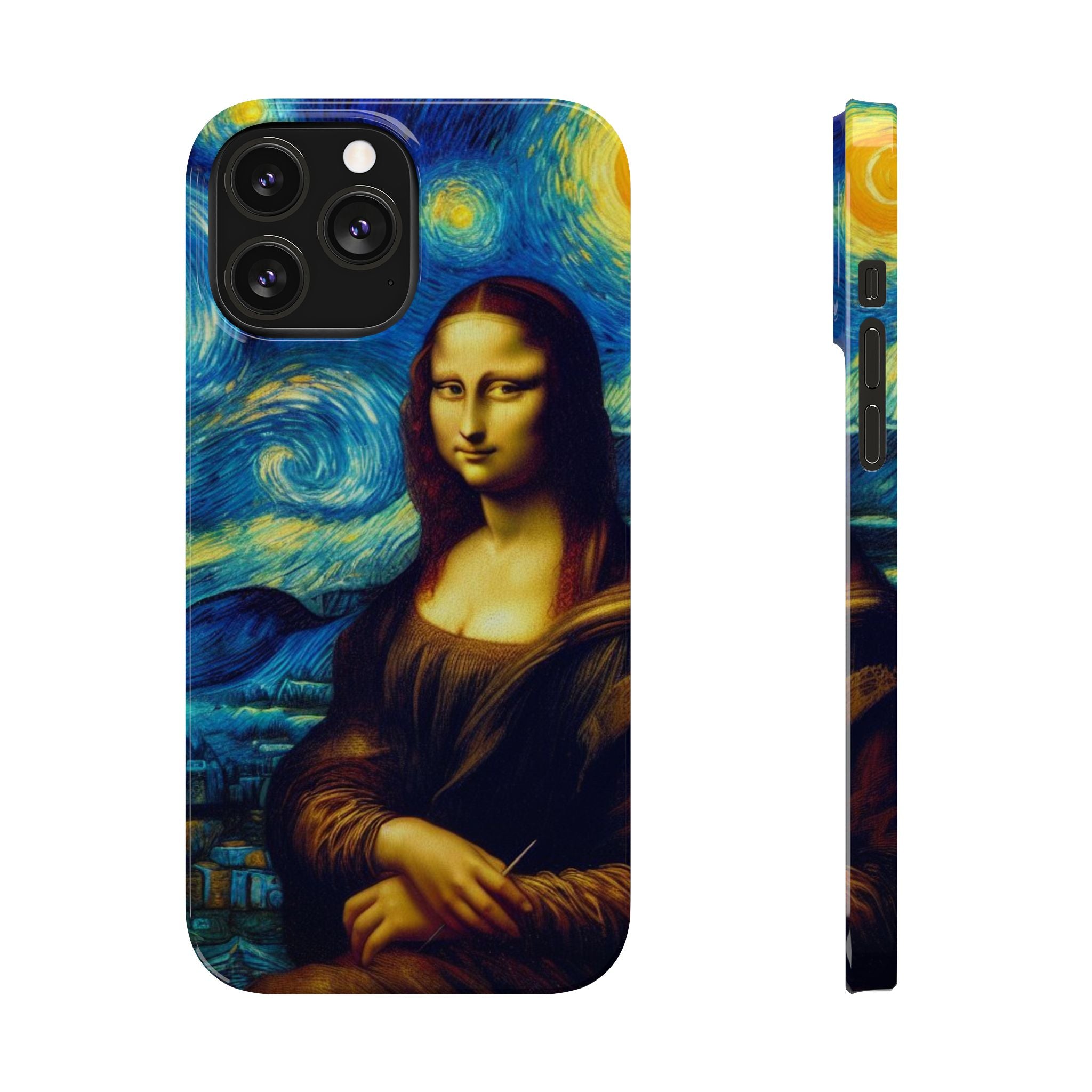 Funny Mona Lisa Phone Cases Van Gogh Starry Night Case Unique Gift iPhone 17 New