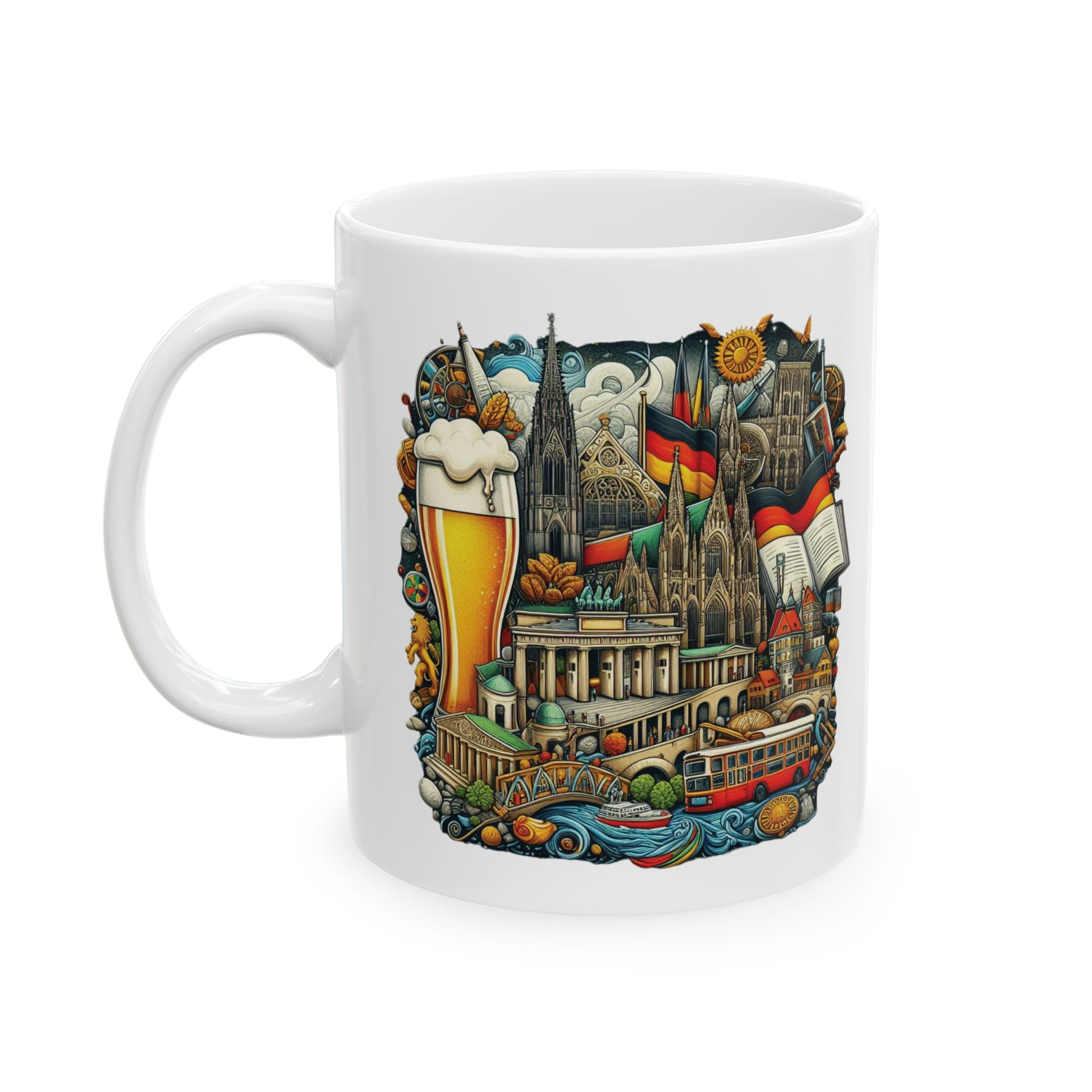 Germany Mug German Cultural Attributes Tea Coffee Cup Ceramic Mug Unique Gift