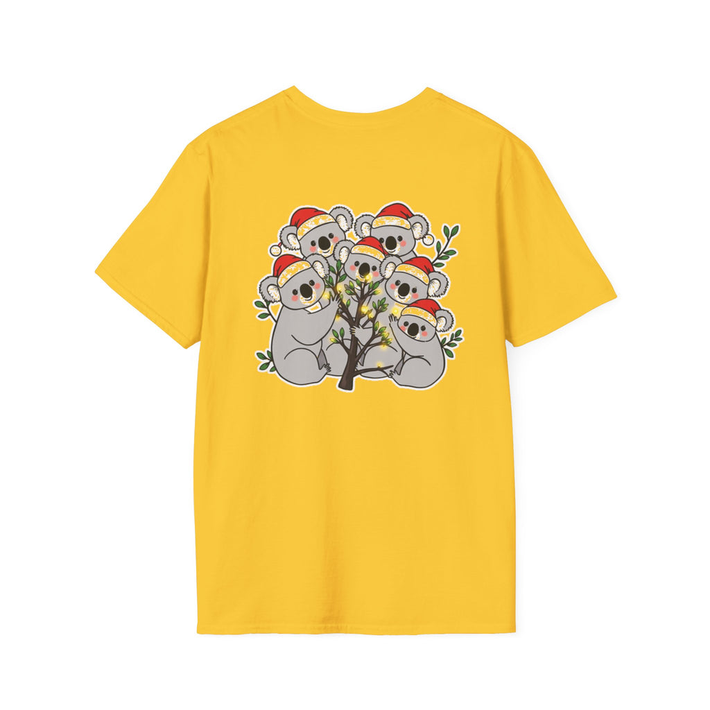 Cute Christmas Koalas Shirt Funny Santa Hat Unisex Softstyle Tee Unique Shirt Gift