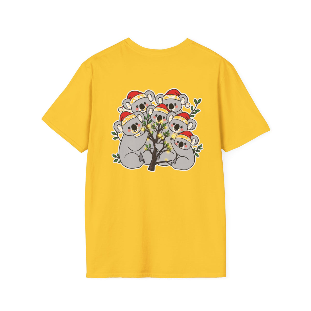 Cute Christmas Koalas Shirt Funny Santa Hat Unisex Softstyle Tee Unique Shirt Gift