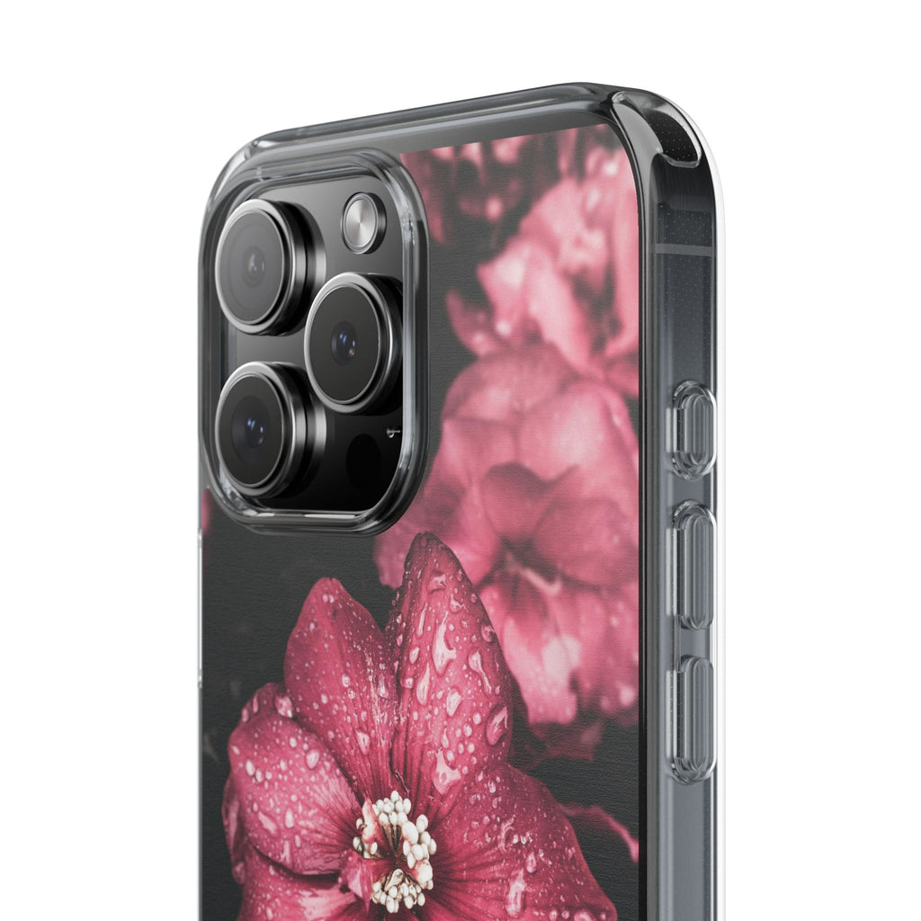 Pink Flowers Clear Cases iPhone Case Samsung Phone Case Unique Gift Cute Phone Cover Unique iPhone 17 Pro Max Phone Case