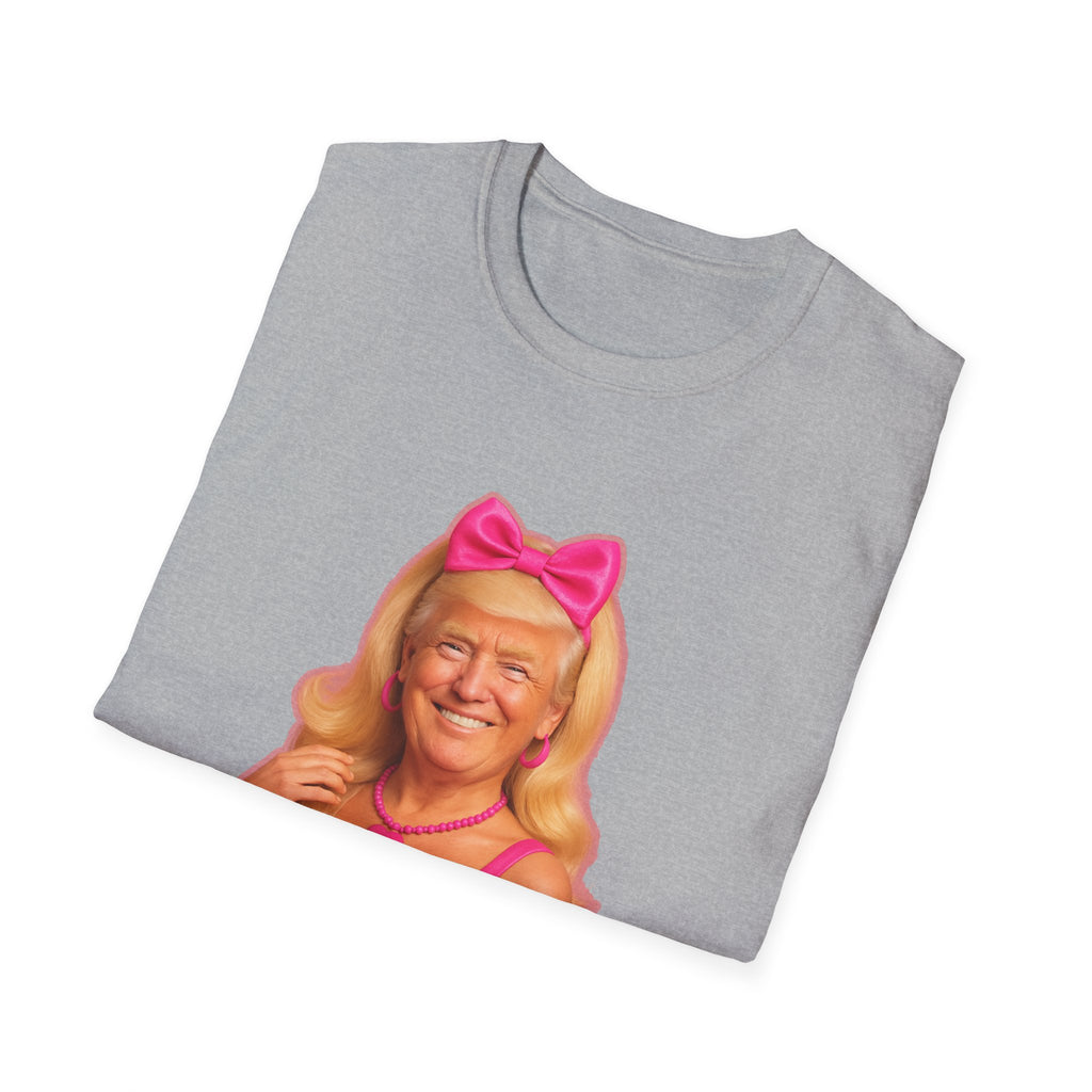 Funny Unique Donald Trump Barbie Unisex T-Shirt Best Gag Gift Cotton Print Soft