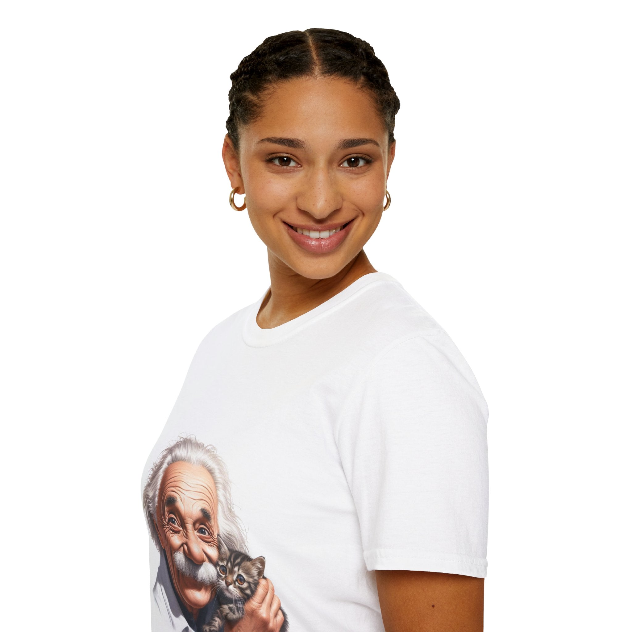 Funny Albert Einstein T-Shirt Unisex Softstyle T-Shirt Cotton Unique Gift German