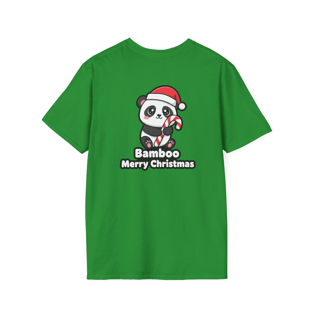 Cute Christmas Shirt Bamboo Merry Christmas Funny Animal Unisex Softstyle Tee Christmas Gift
