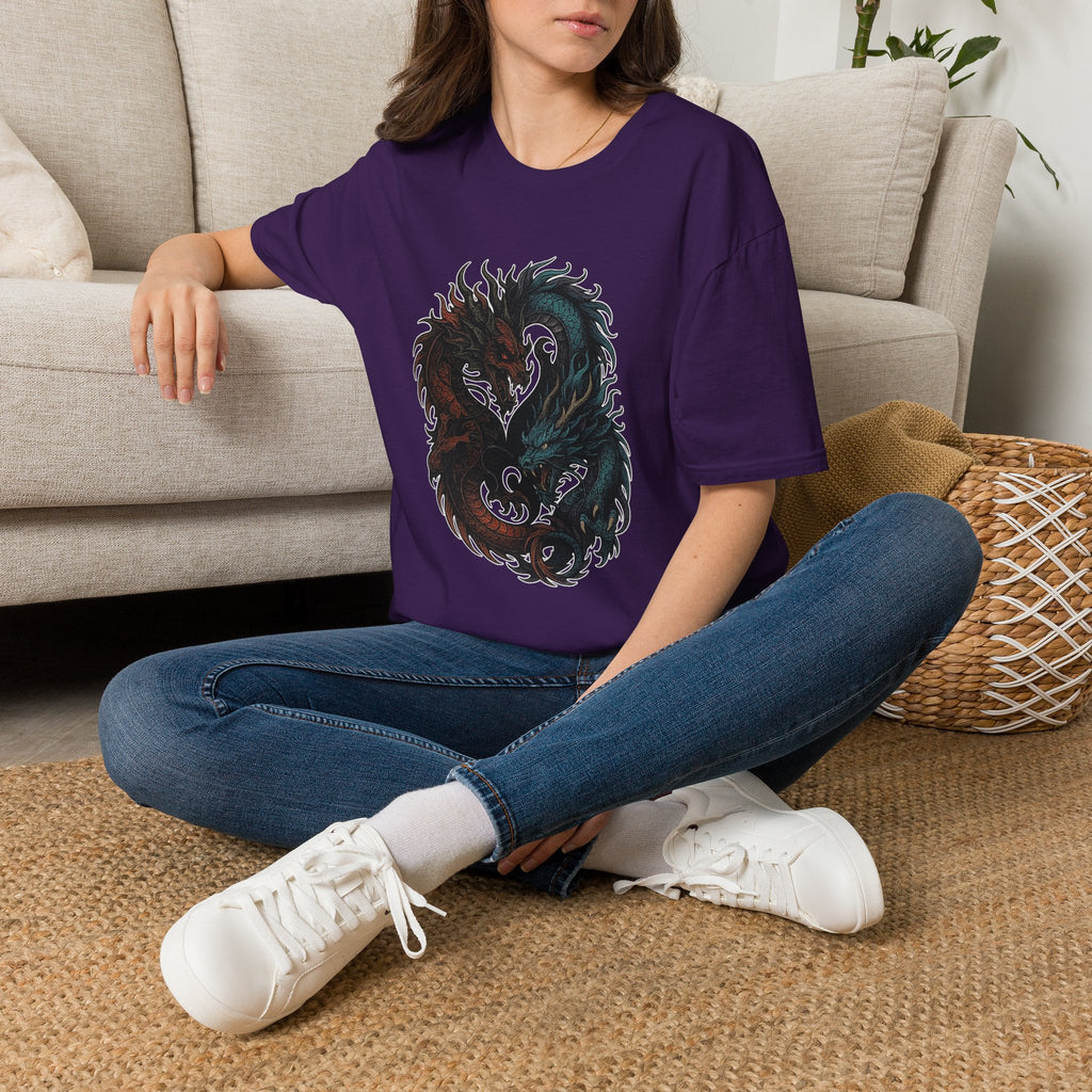 Dragon T-shirt Men Women Graphic Tee Clothing Apparel Chinese Dagon Symbol Gift