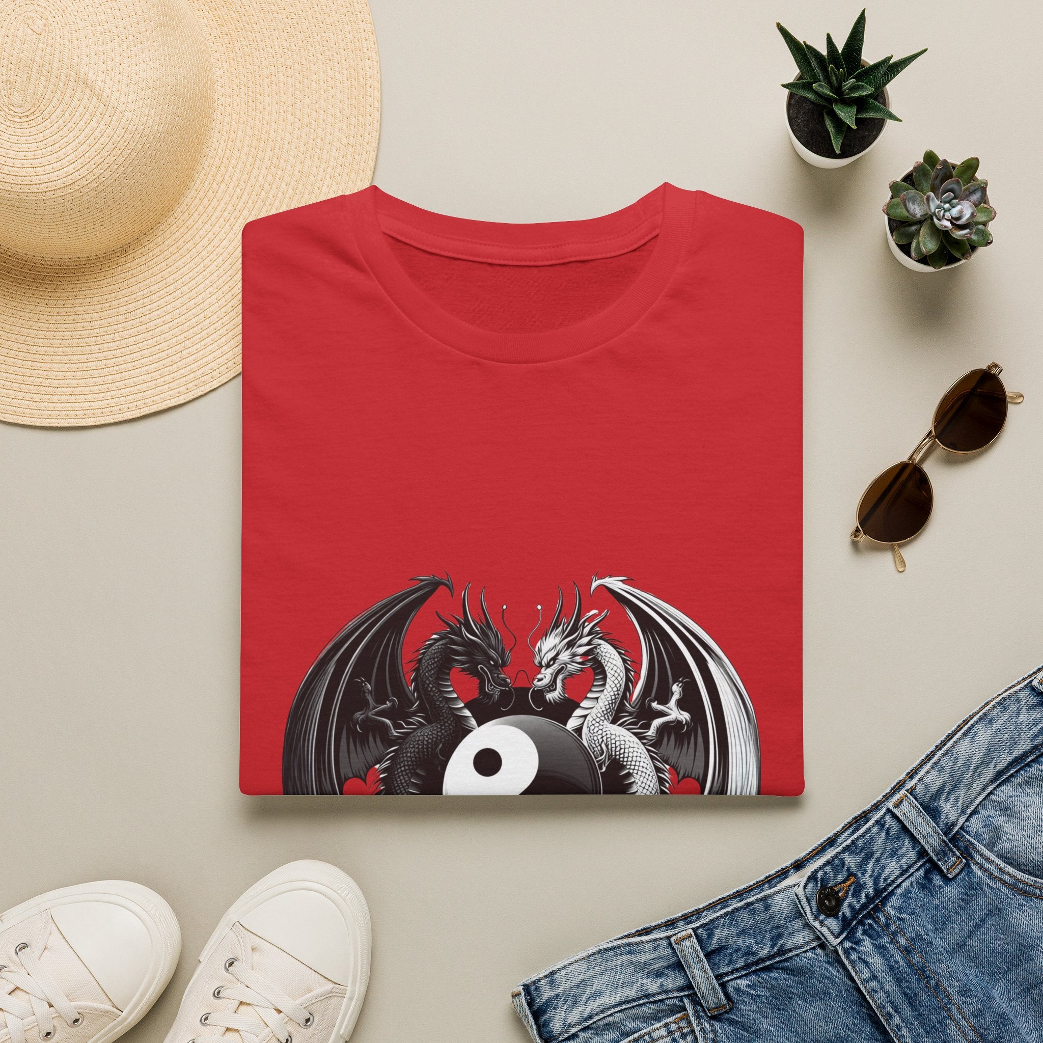Dragon T-shirt Men Women Graphic Tee Clothing Apparel Chinese Dagon Symbol Gift