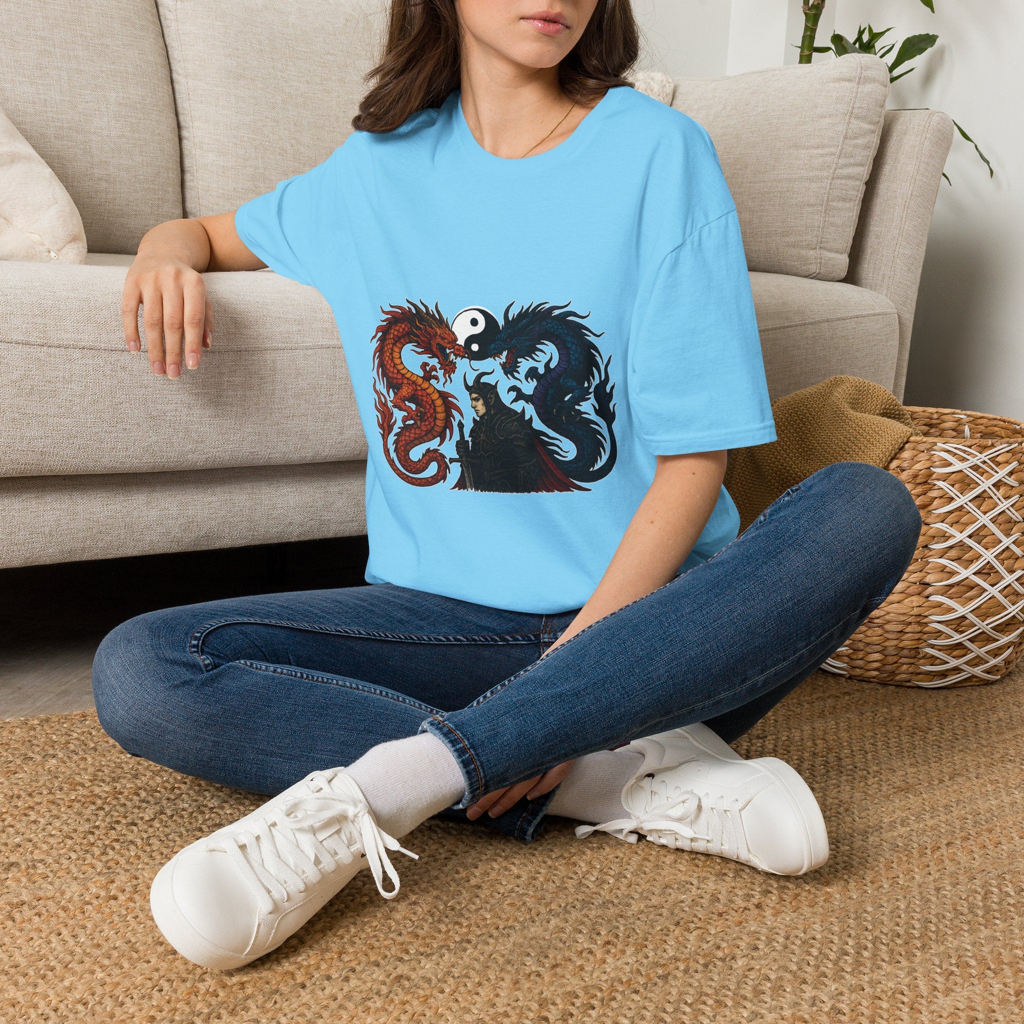 Dragon T-shirt Men Women Graphic Tee Clothing Apparel Chinese Dagon Symbol Gift