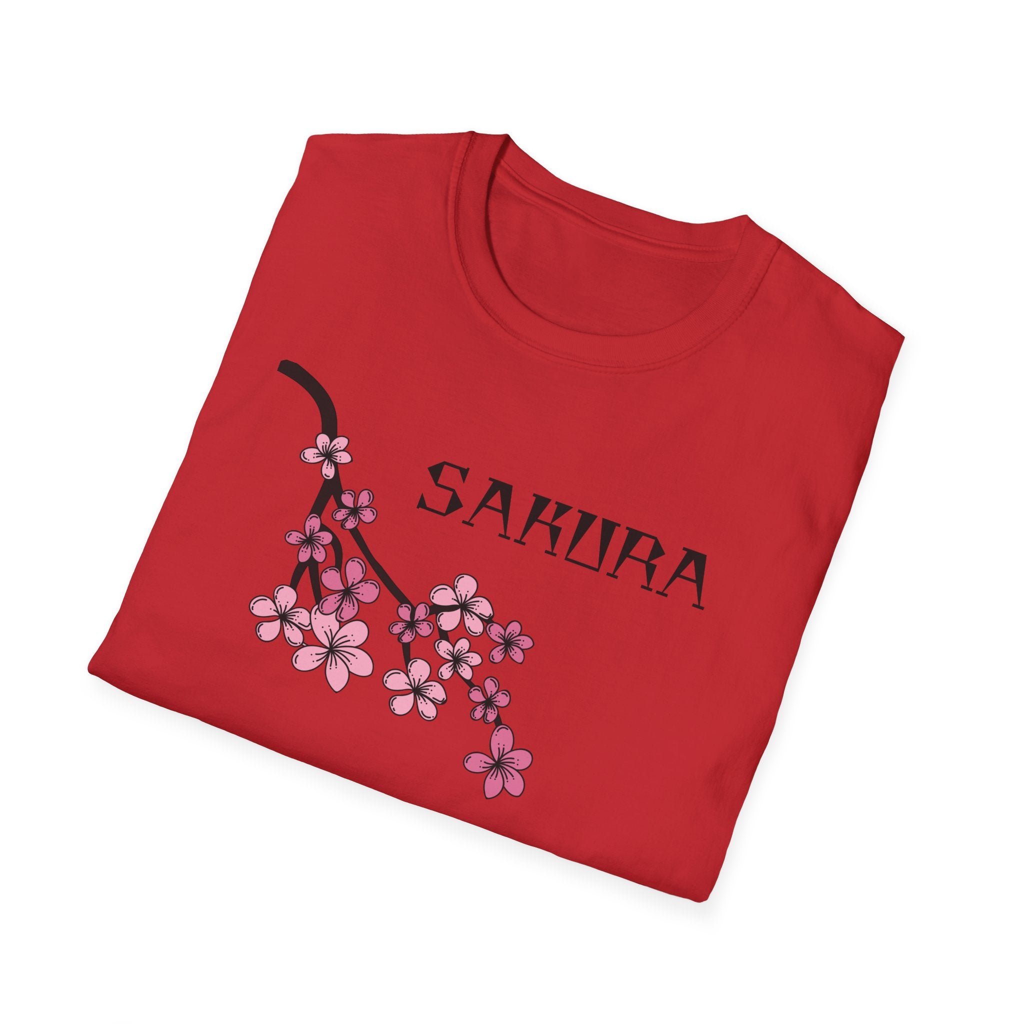 Sakura T-Shirt Japanese Art Shirt Unisex Softstyle Cherry Blossom Flower T-shirt