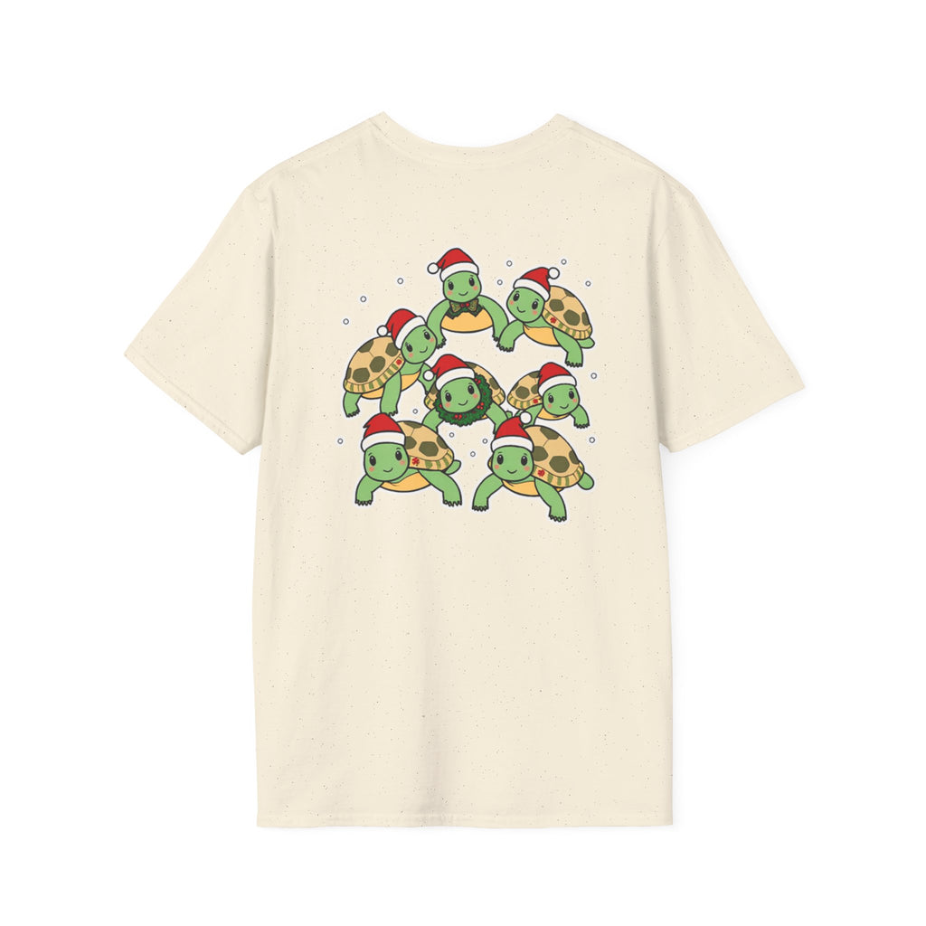 Christmas Turtles Family T-Shirt | Cute Cartoon Unique Holiday Design Gift Shirt