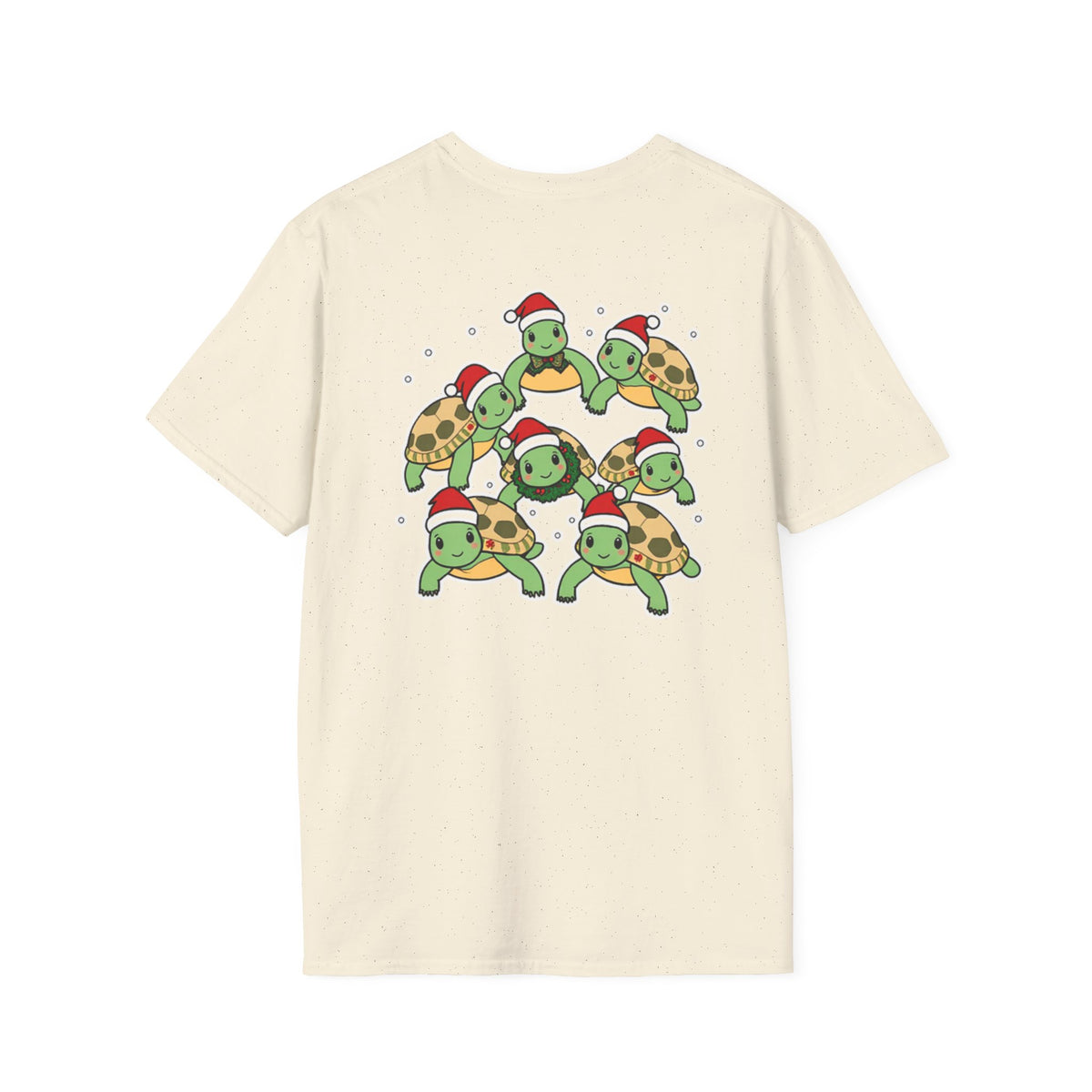 Christmas Turtles Family T-Shirt | Cute Cartoon Unique Holiday Design Gift Shirt